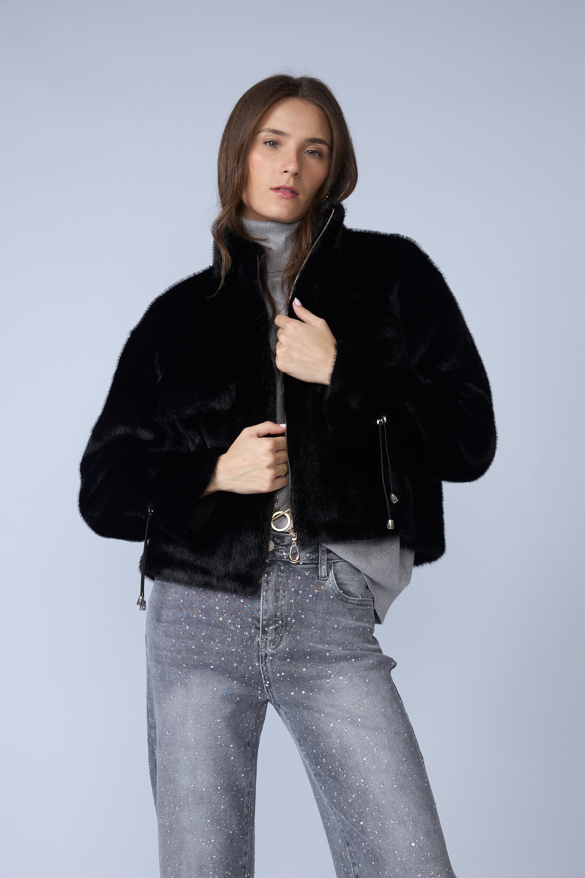 Chaqueta Fur Mangas Regulables