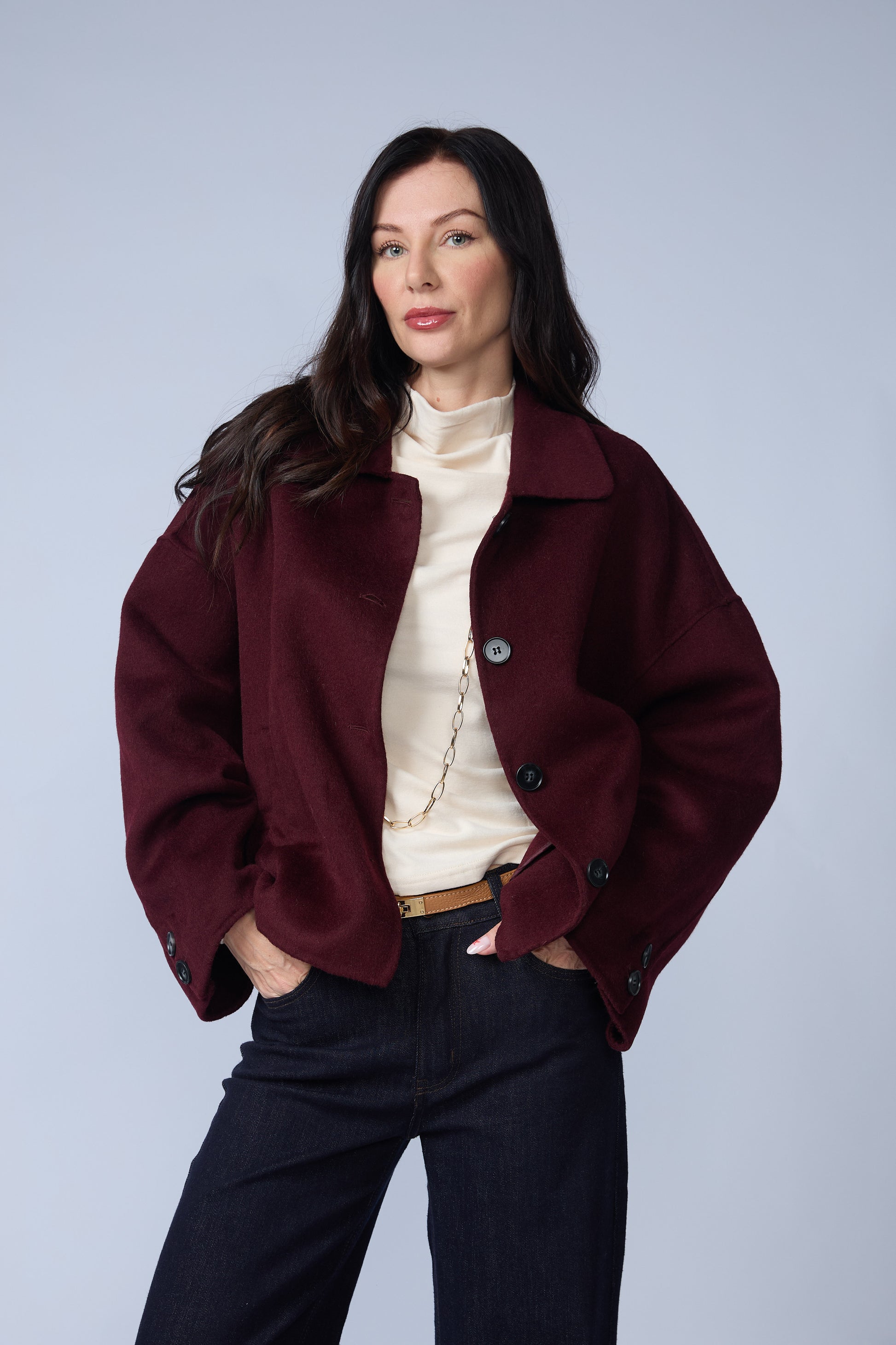 Chaqueta Paño Bolsillos