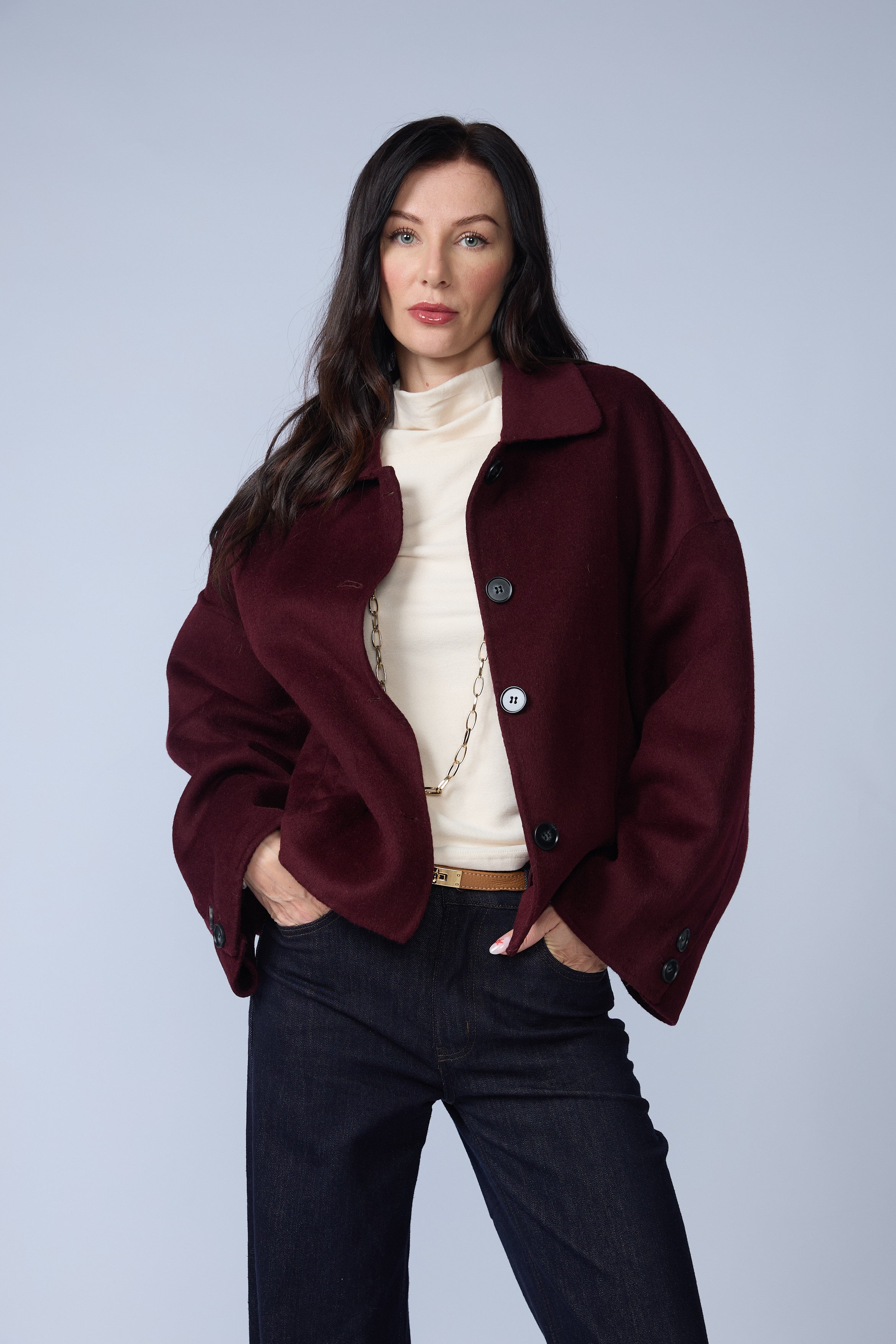 Chaqueta Paño Bolsillos