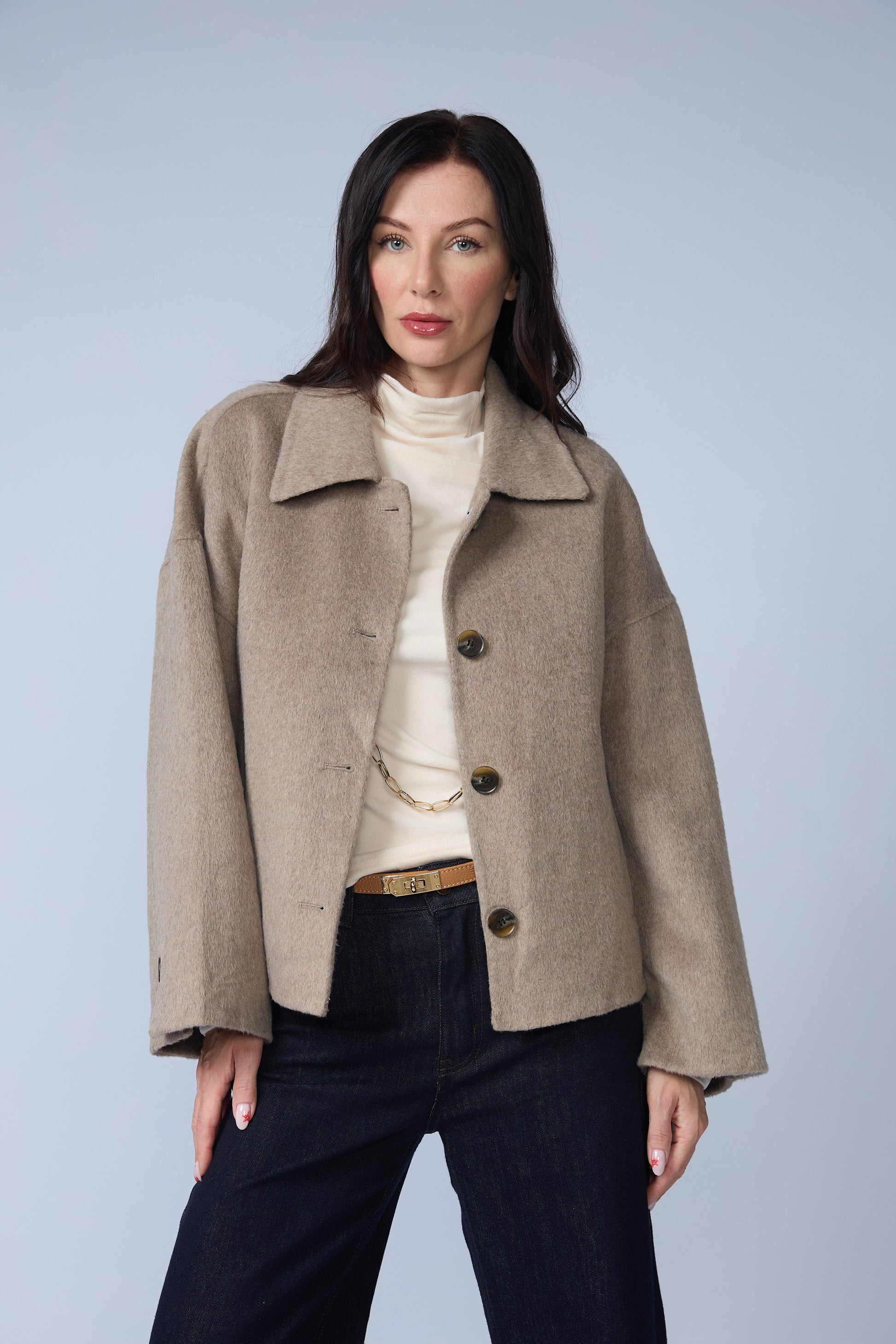 Chaqueta Paño Bolsillos