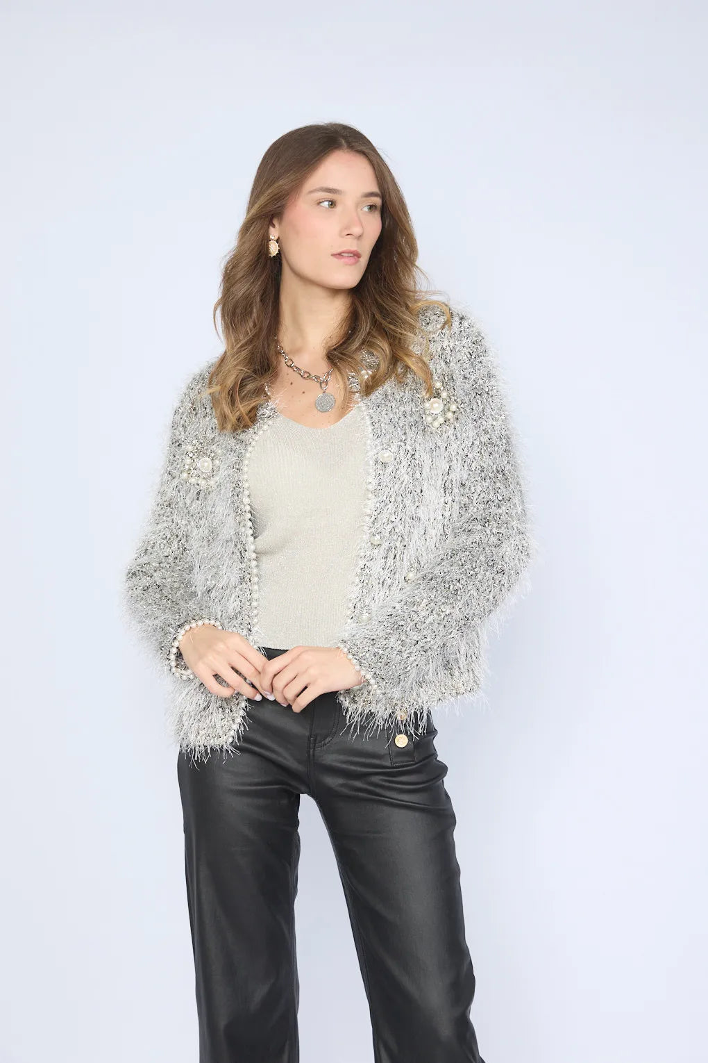 Chaqueta Pelos Perlas