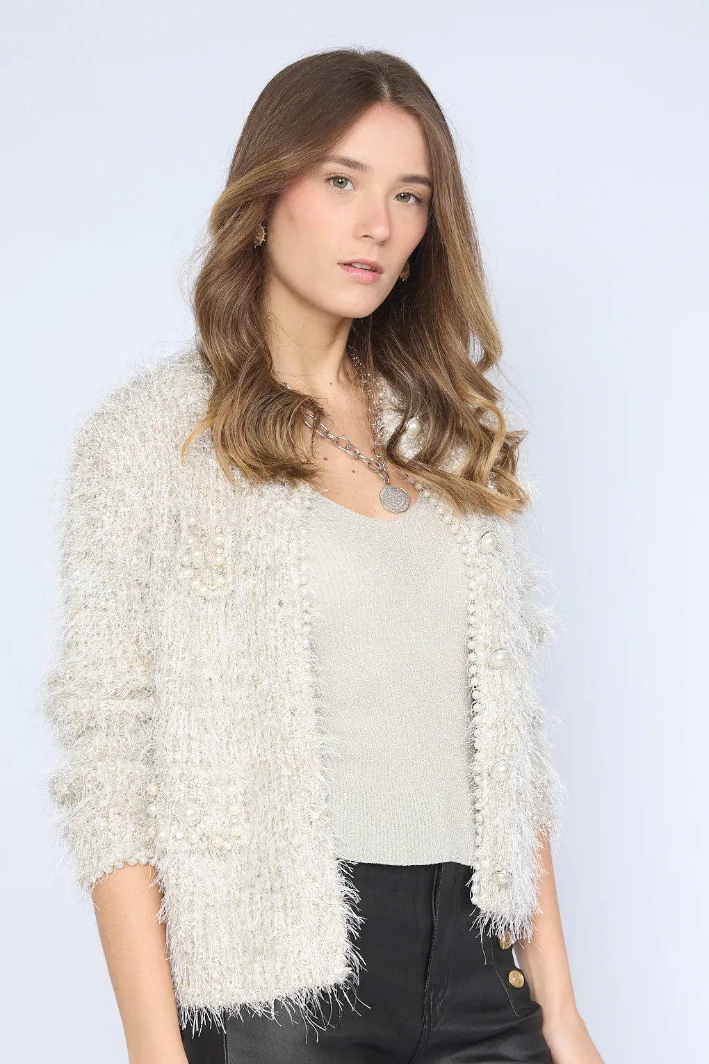 Chaqueta Pelos Perlas