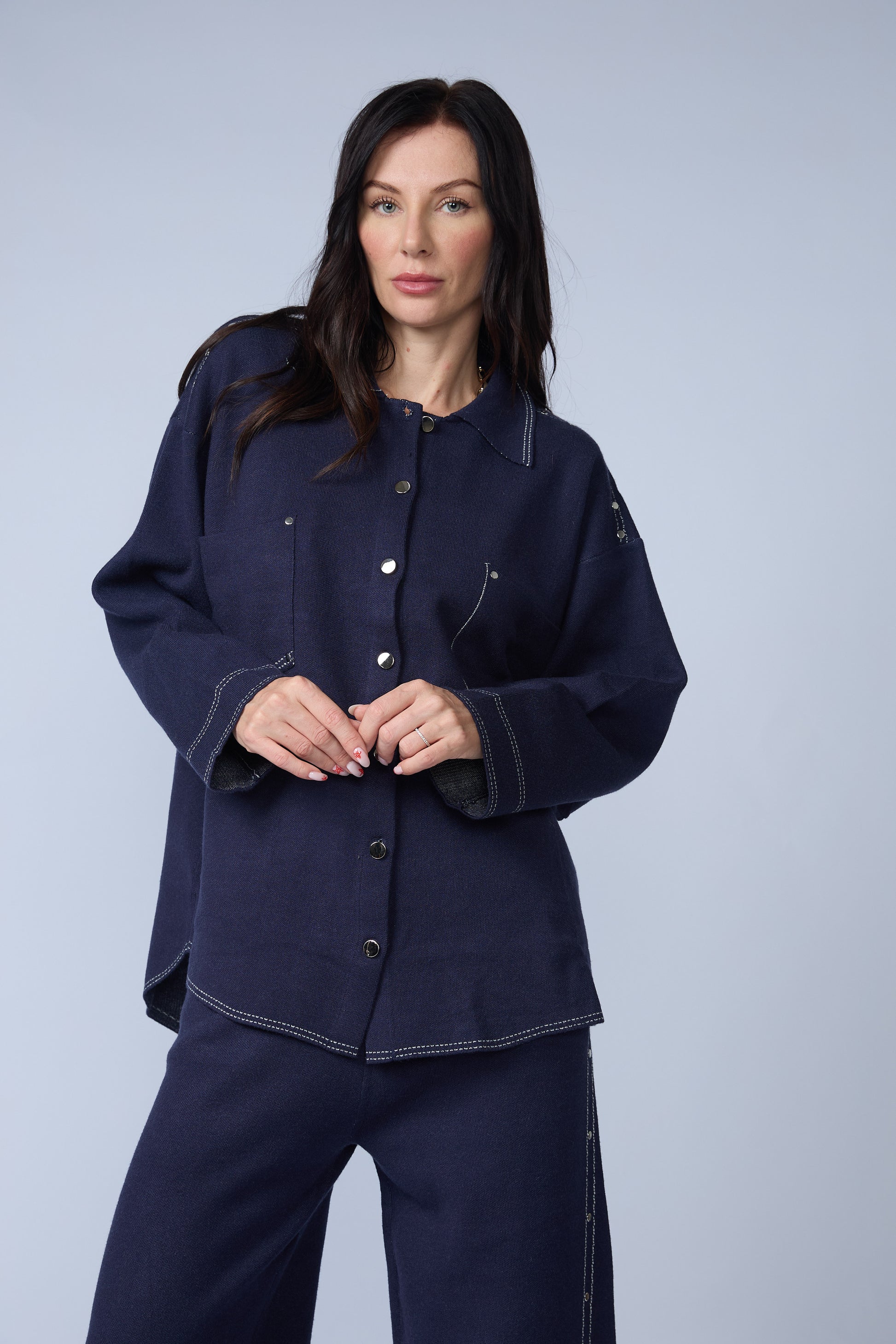 Set Chaqueta y Pantalon Pespunte