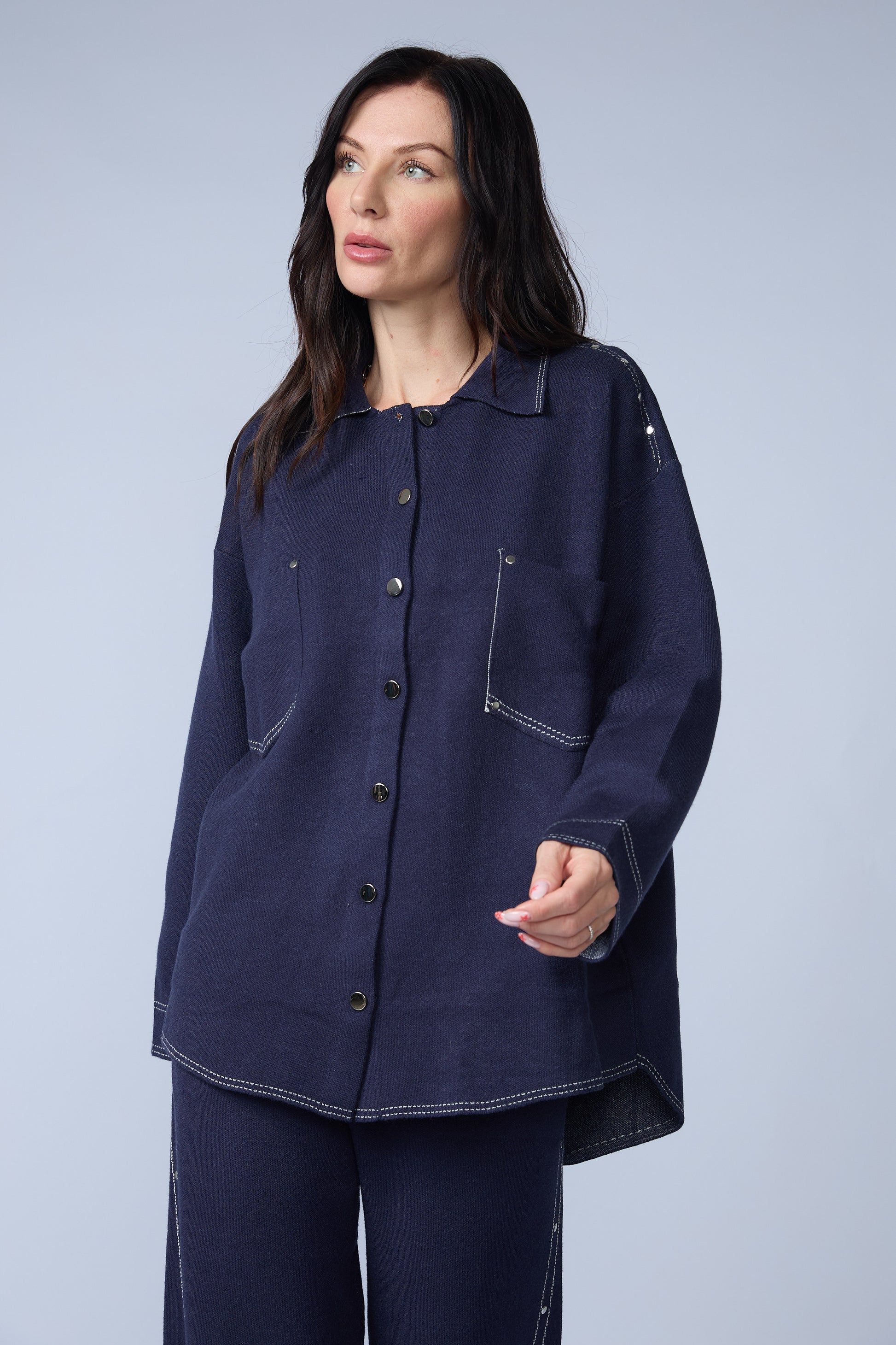 Set Chaqueta y Pantalon Pespunte