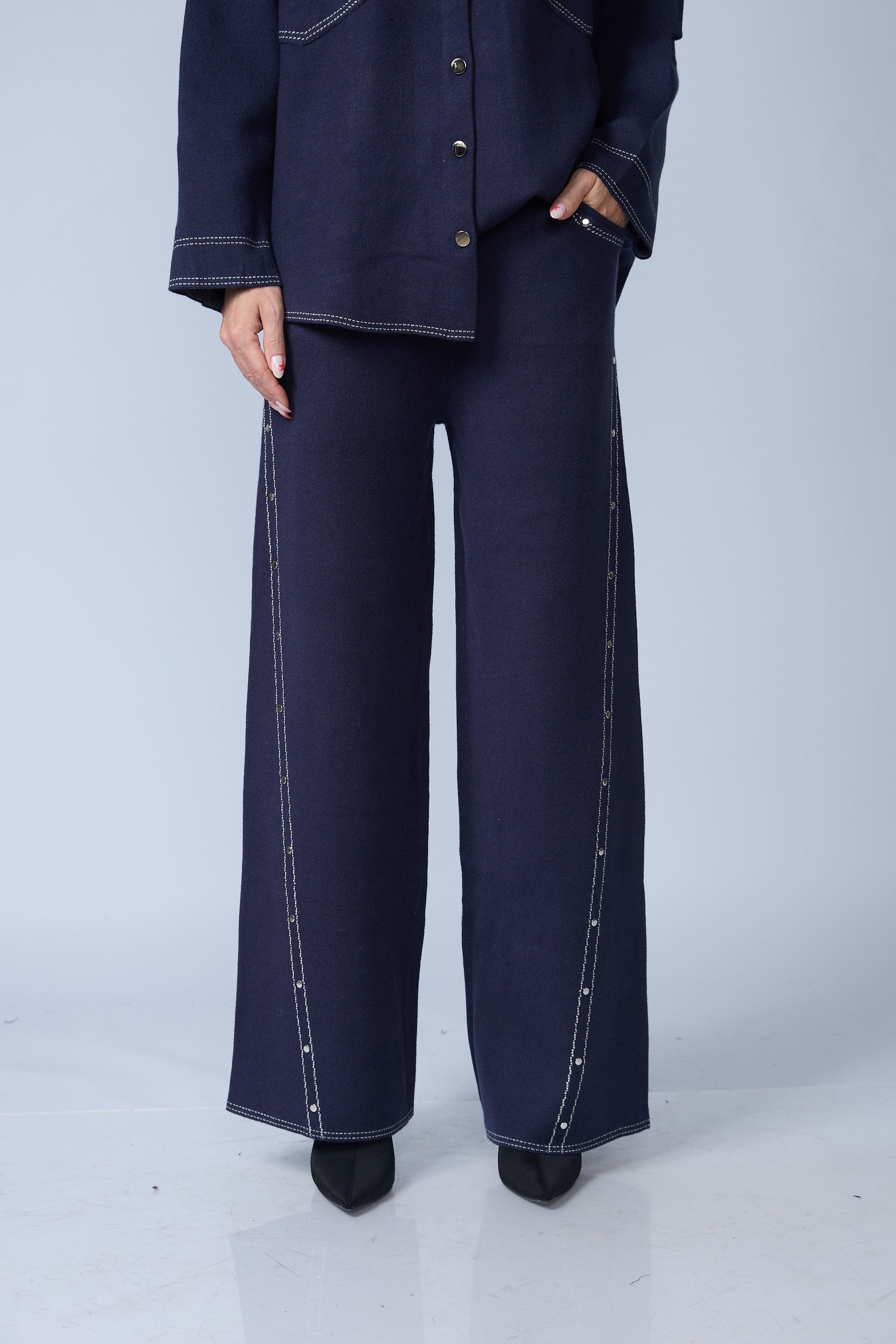 Set Chaqueta y Pantalon Pespunte