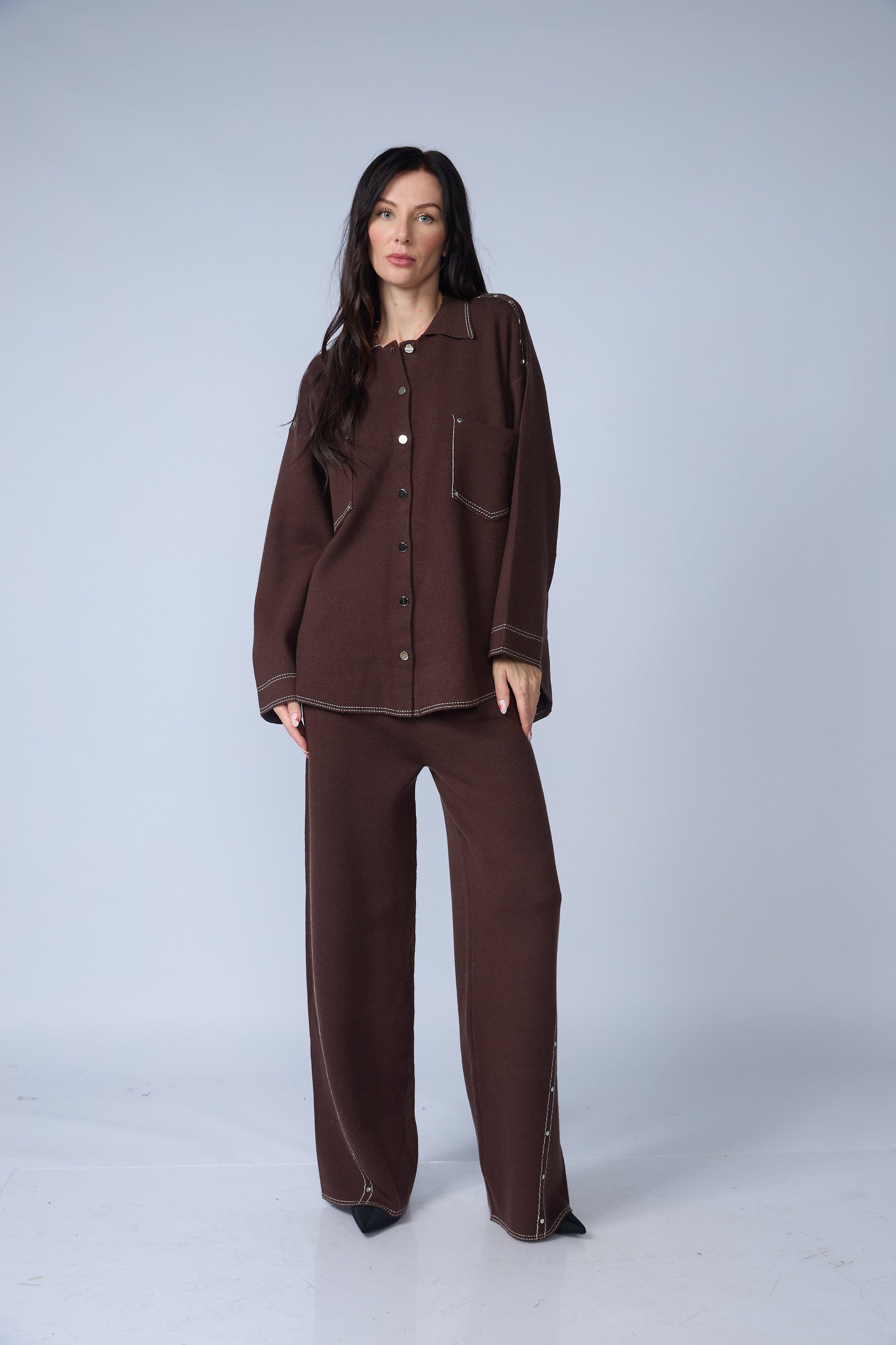 Set Chaqueta y Pantalon Pespunte