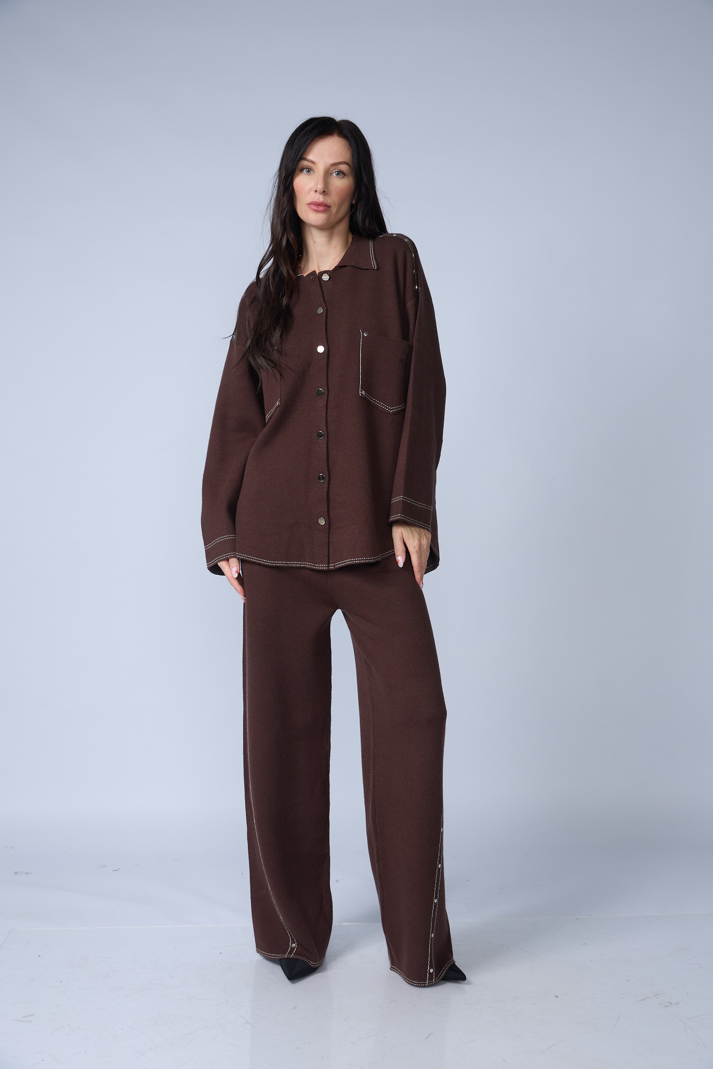 Set Chaqueta y Pantalon Pespunte