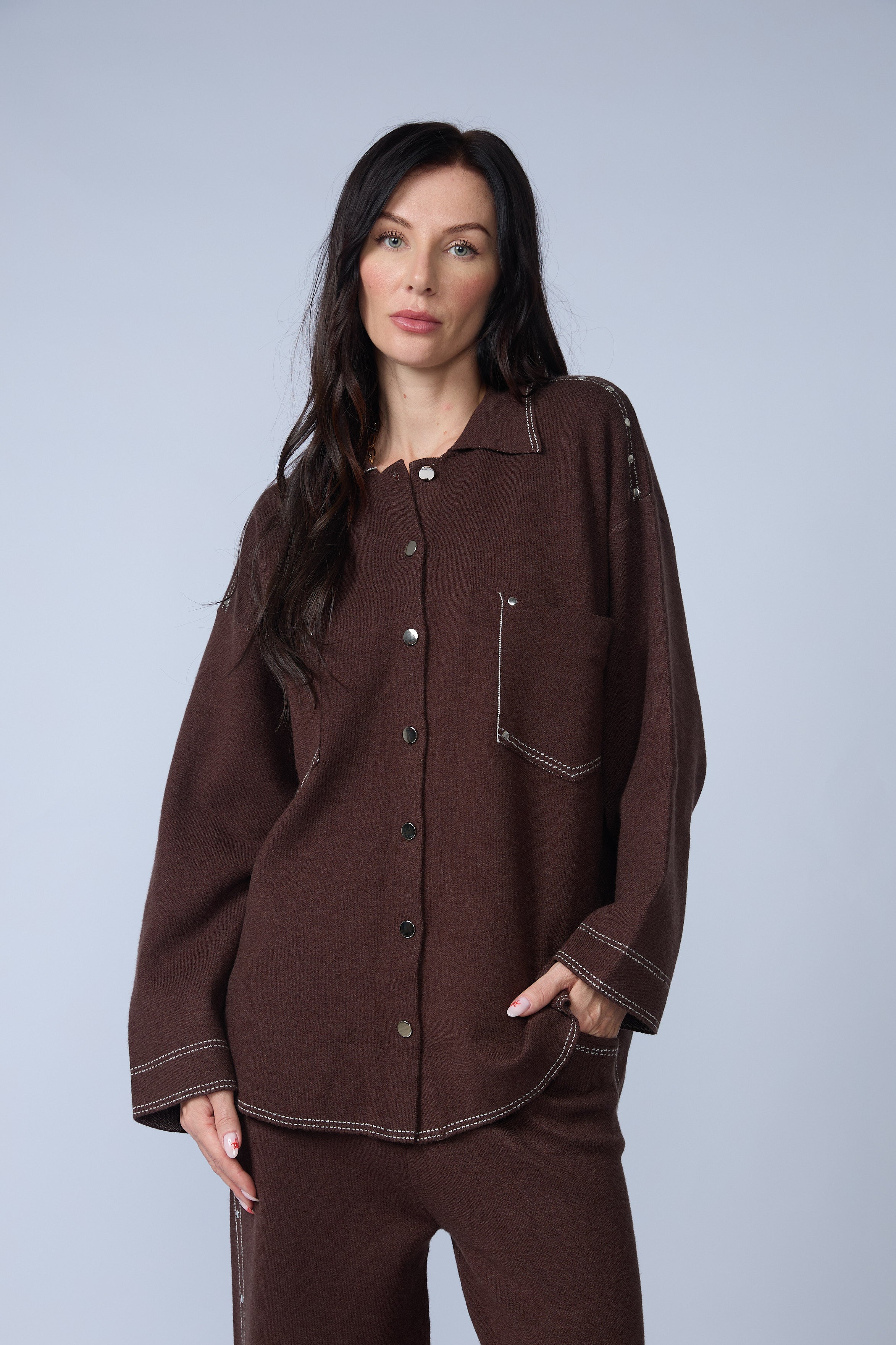 Set Chaqueta y Pantalon Pespunte