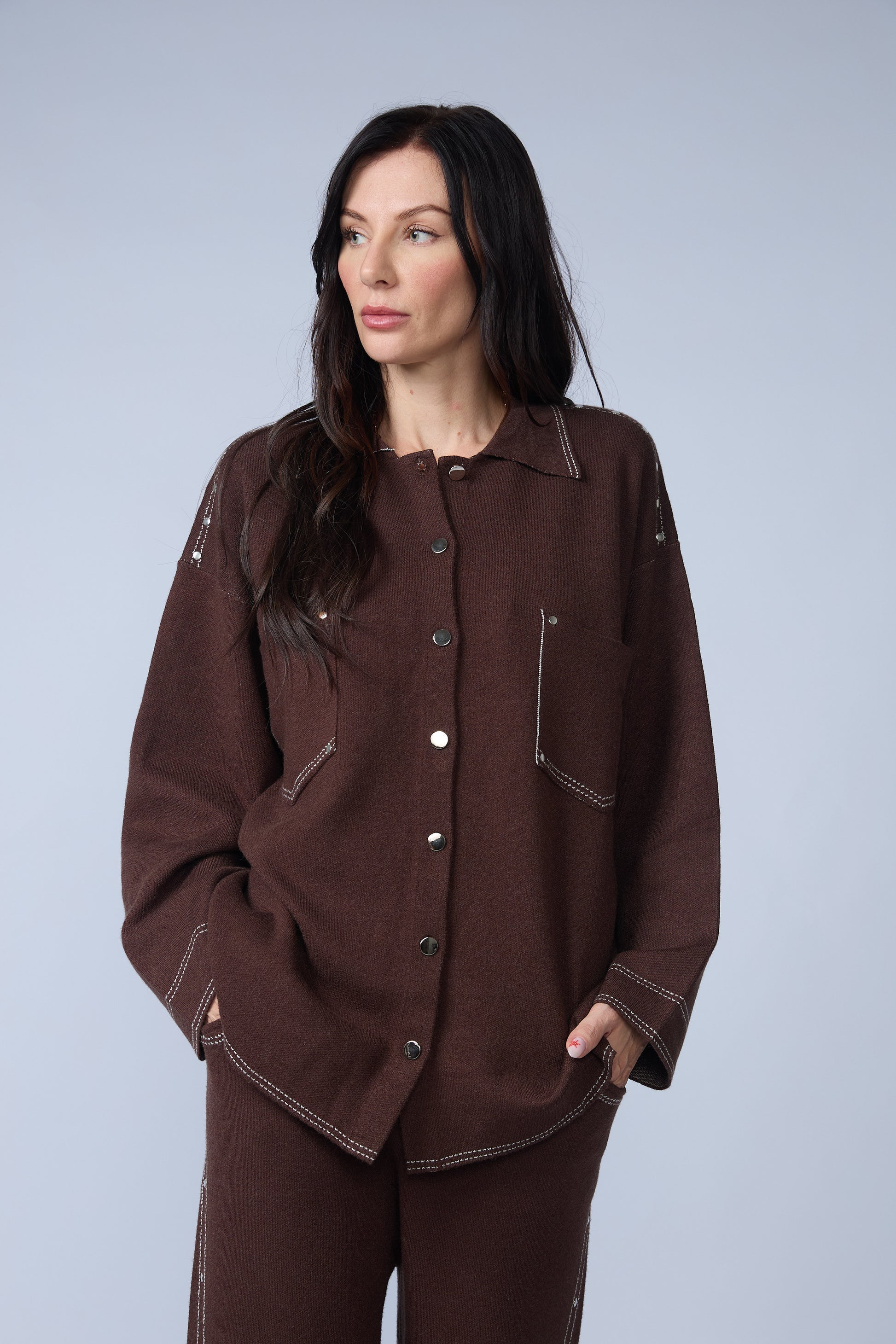 Set Chaqueta y Pantalon Pespunte