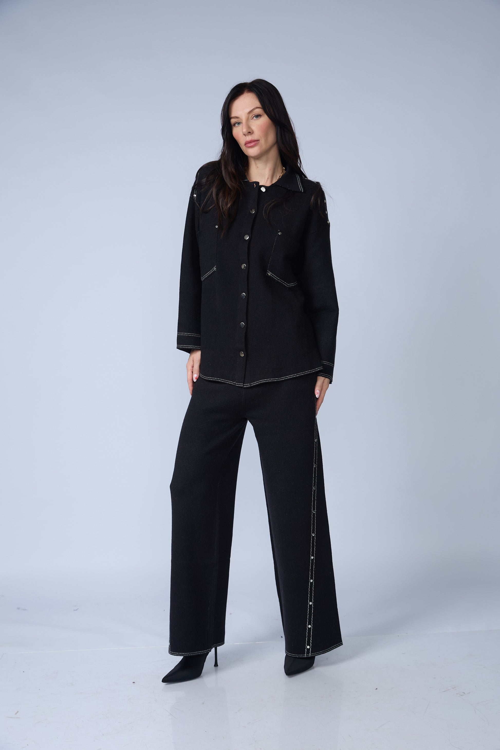 Set Chaqueta y Pantalon Pespunte