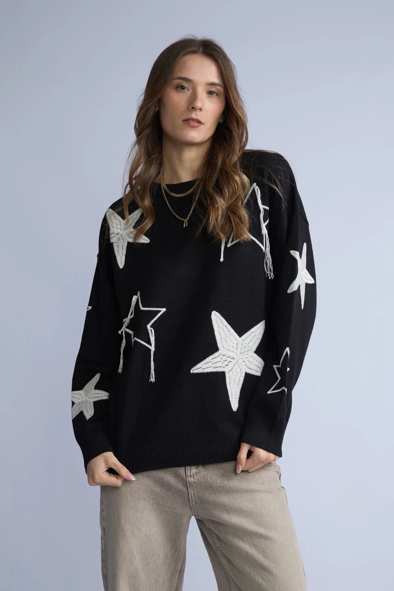 Chompa Estrellas Bordadas