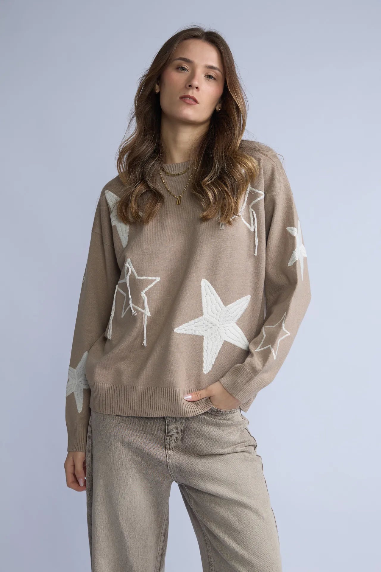 Chompa Estrellas Bordadas