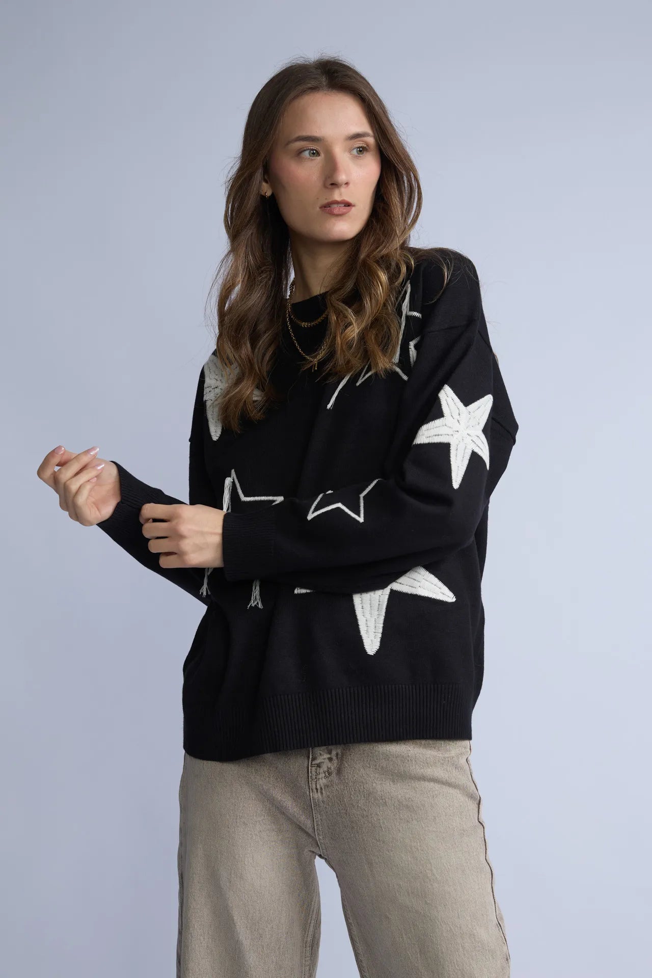 Chompa Estrellas Bordadas
