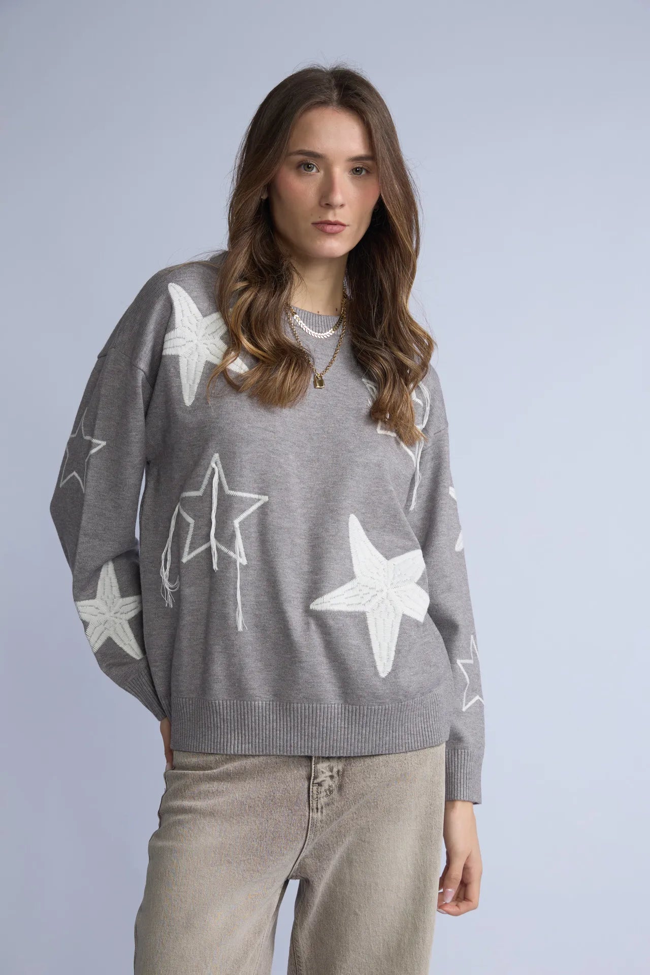Chompa Estrellas Bordadas
