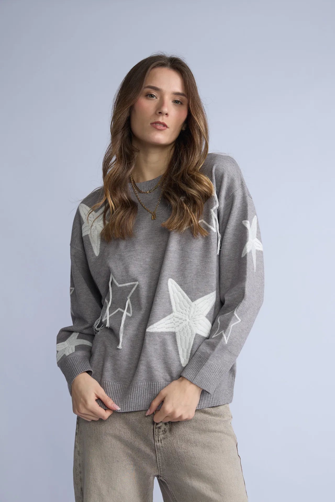 Chompa Estrellas Bordadas