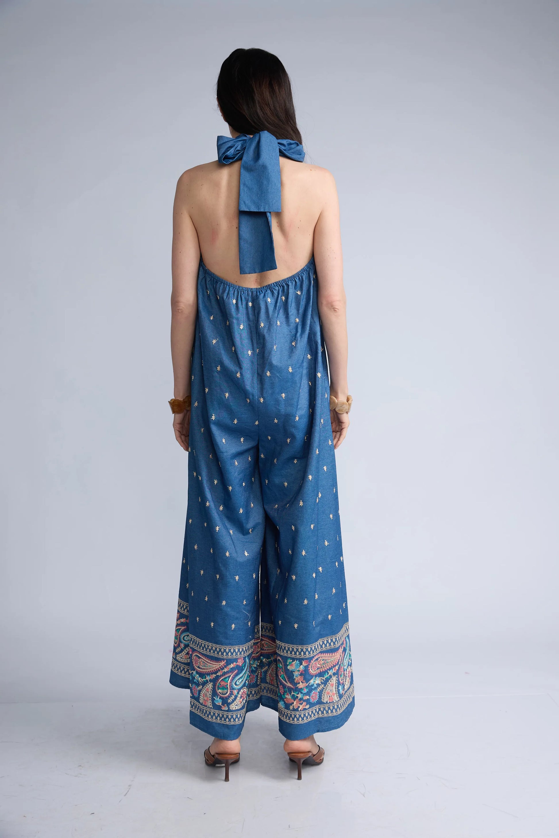 Enterizo Denim Halter