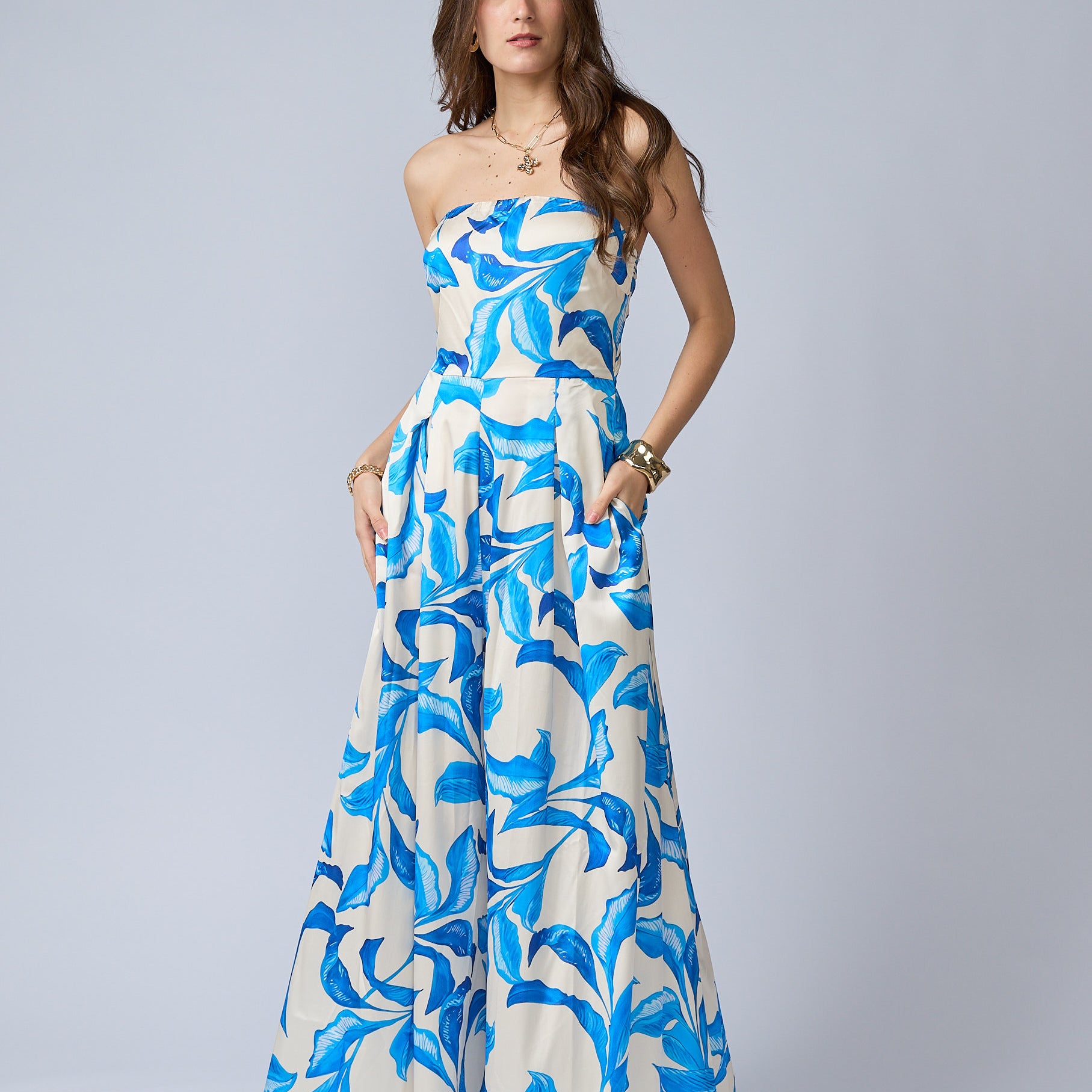 Enterizo Estampado Strapless