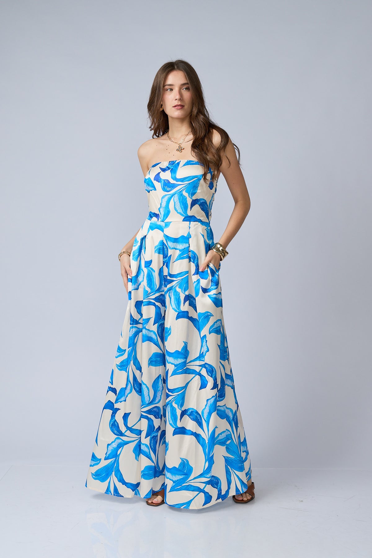 Enterizo Estampado Strapless