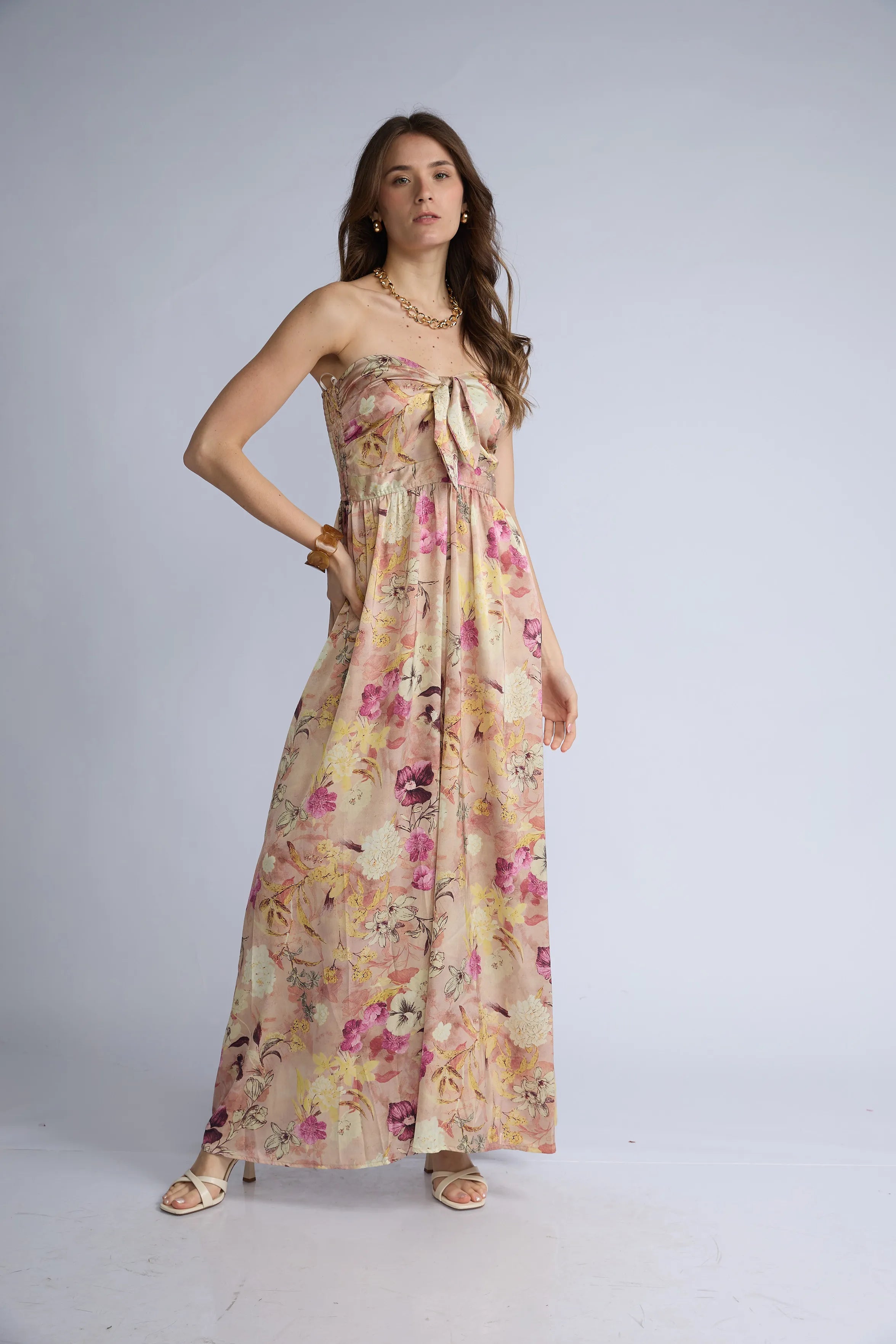 Enterizo Strapless Flores