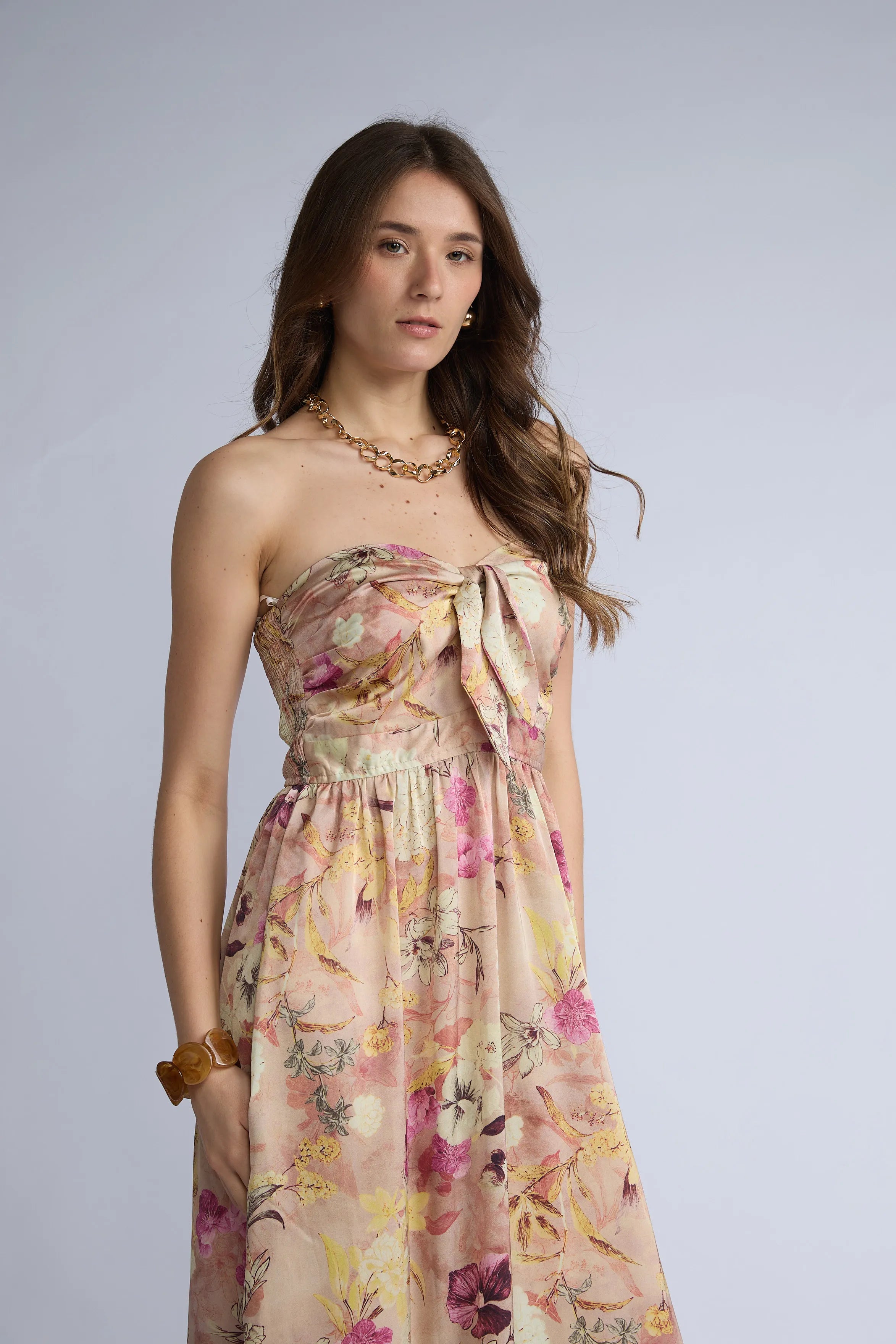 Enterizo Strapless Flores