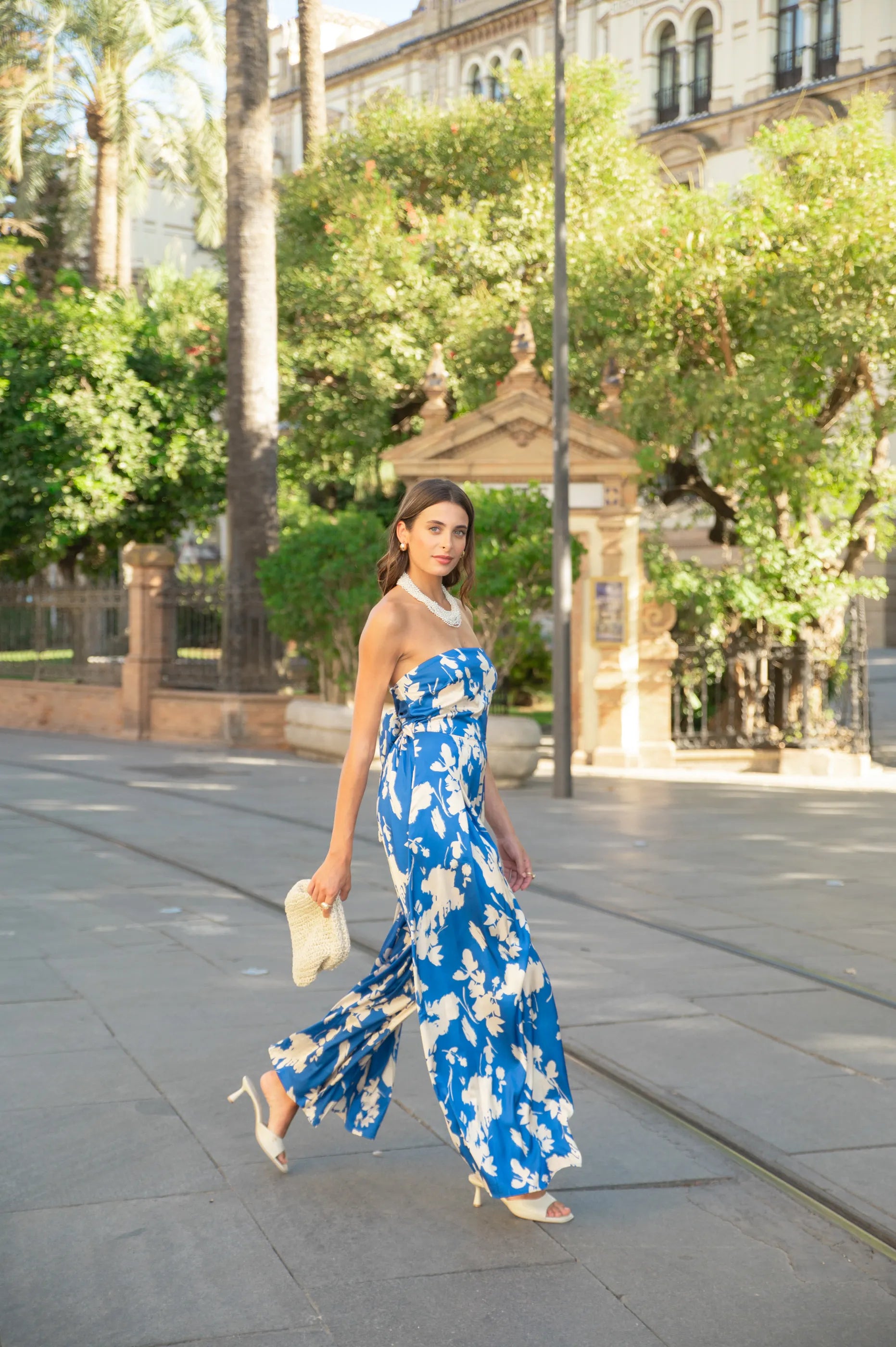 Enterizo Strapless Palazzo