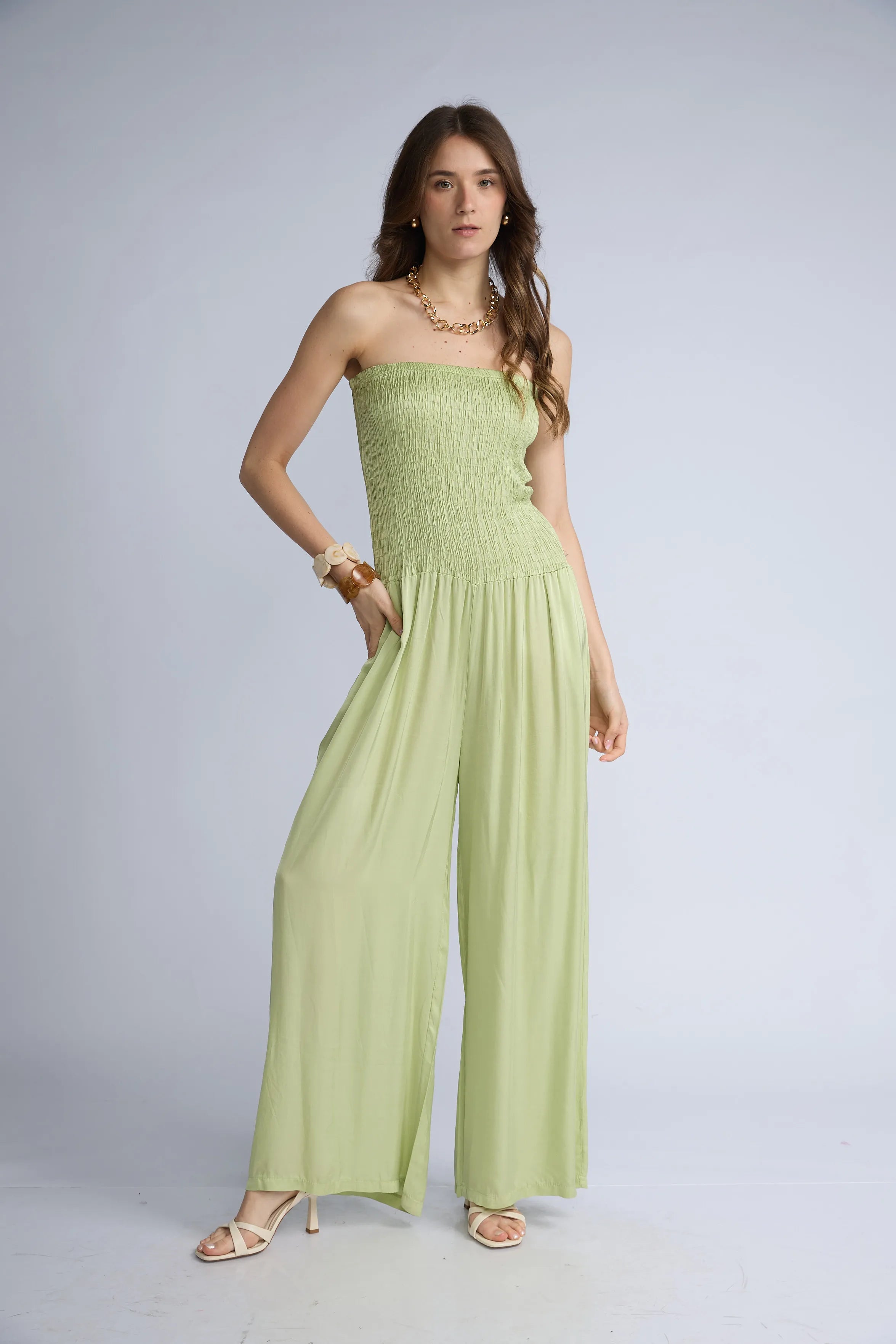 Enterizo Strapless Panal