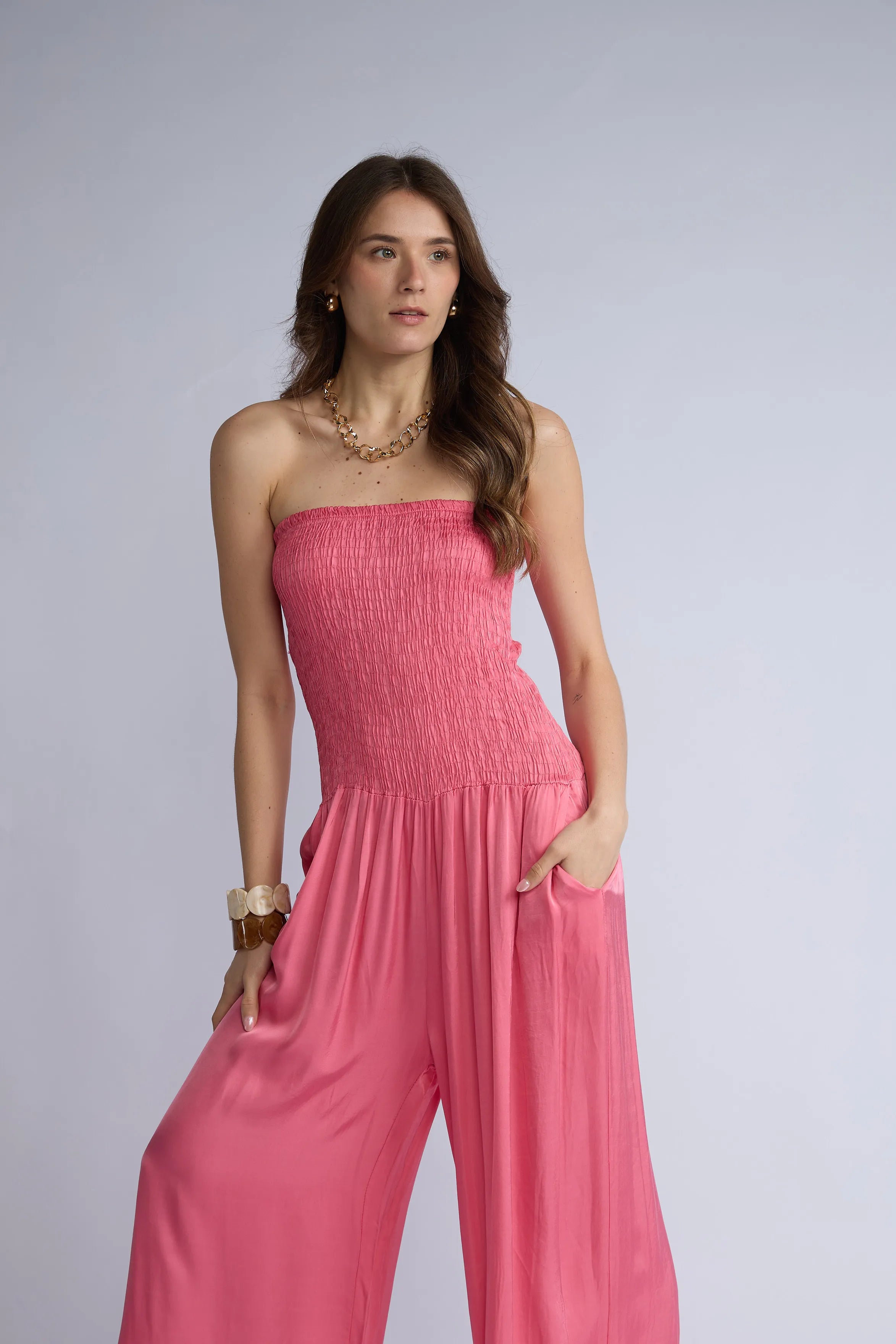 Enterizo Strapless Panal