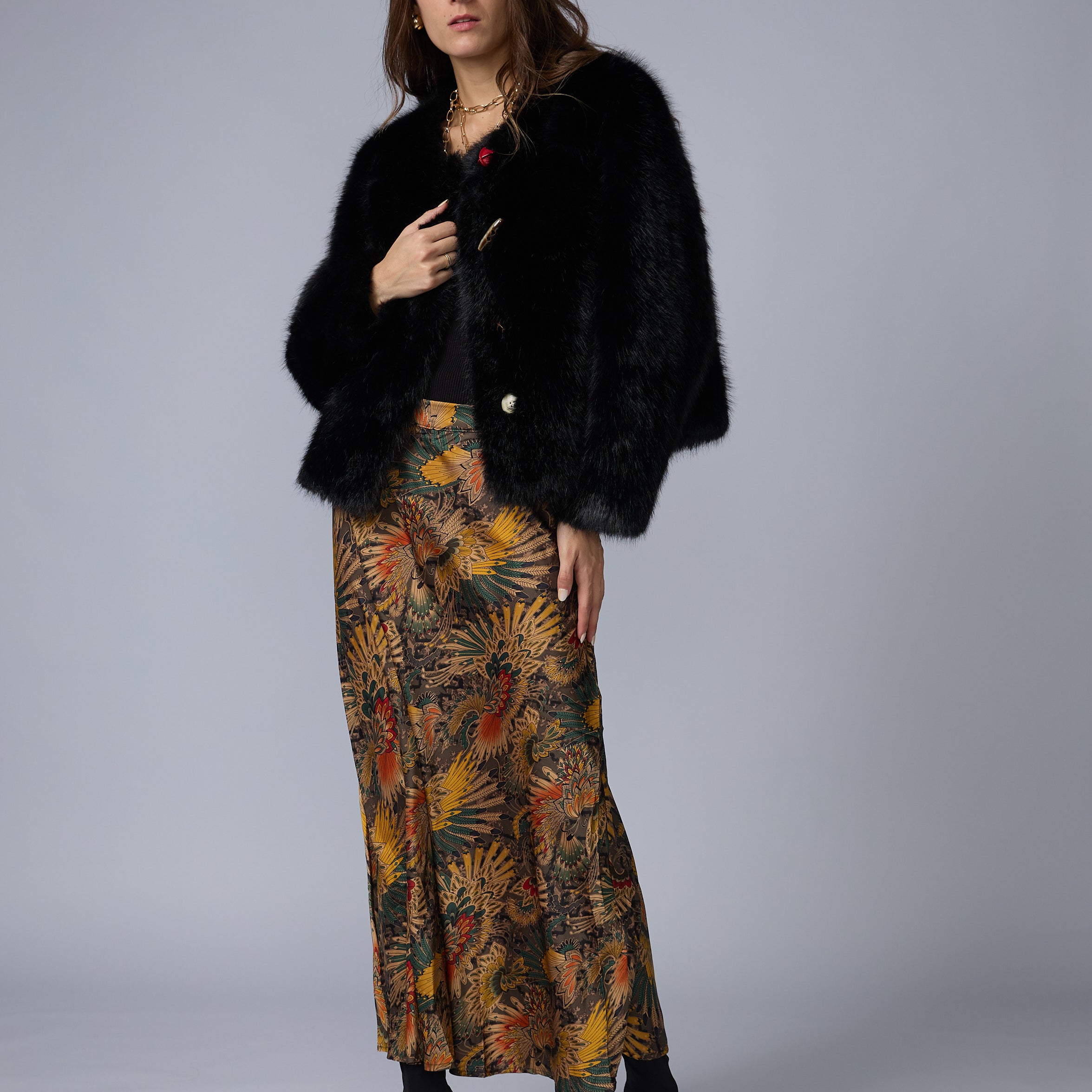 Falda Estampada Larga