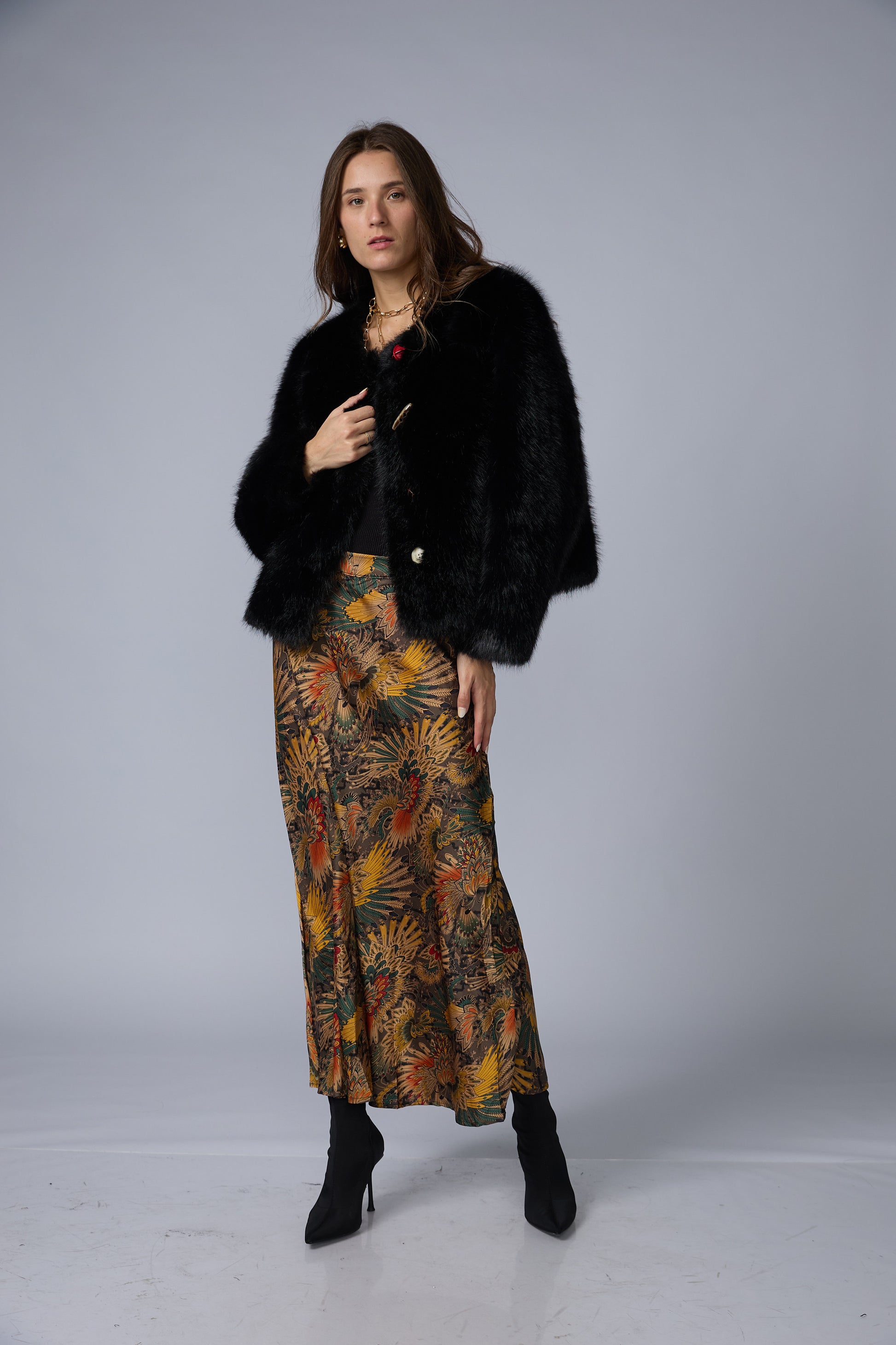 Falda Estampada Larga