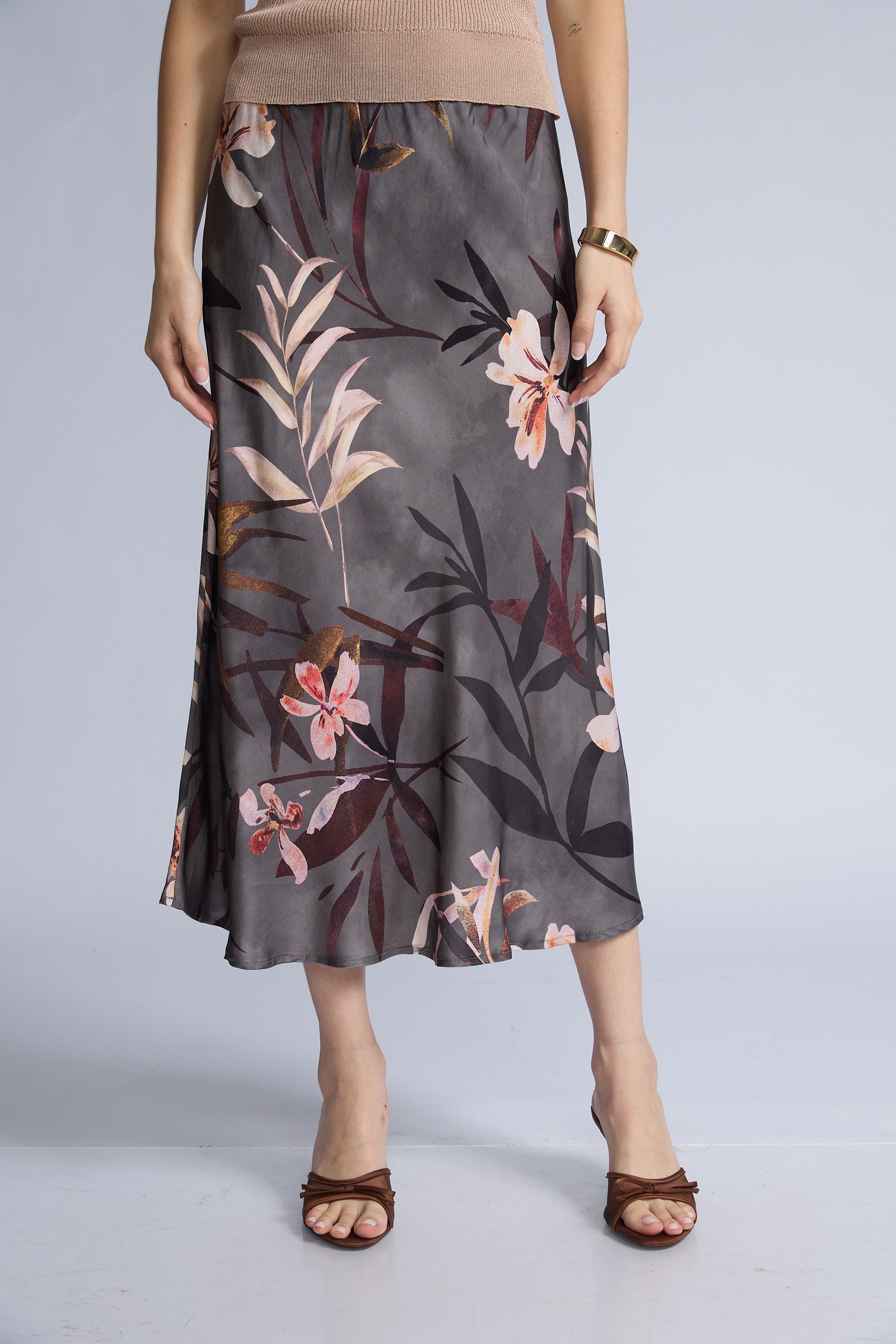 Falda Estampada Sesgo