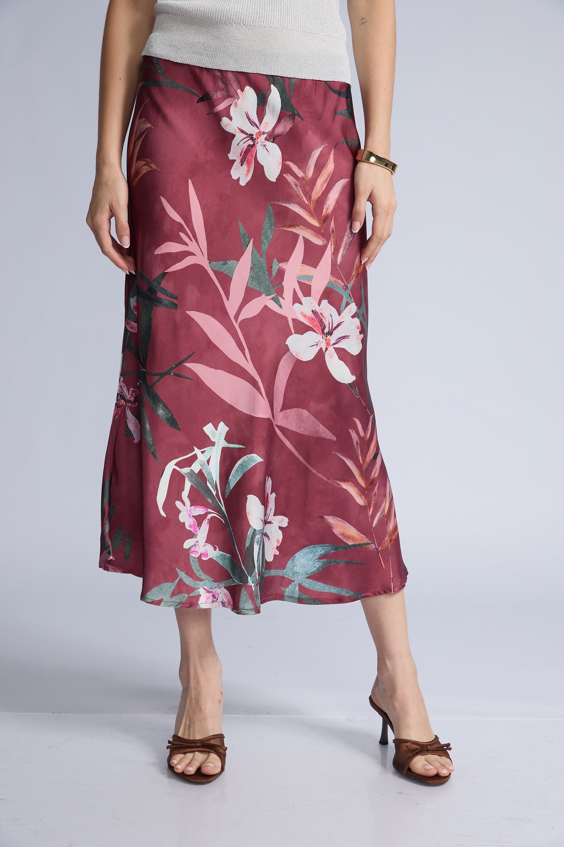 Falda Estampada Sesgo