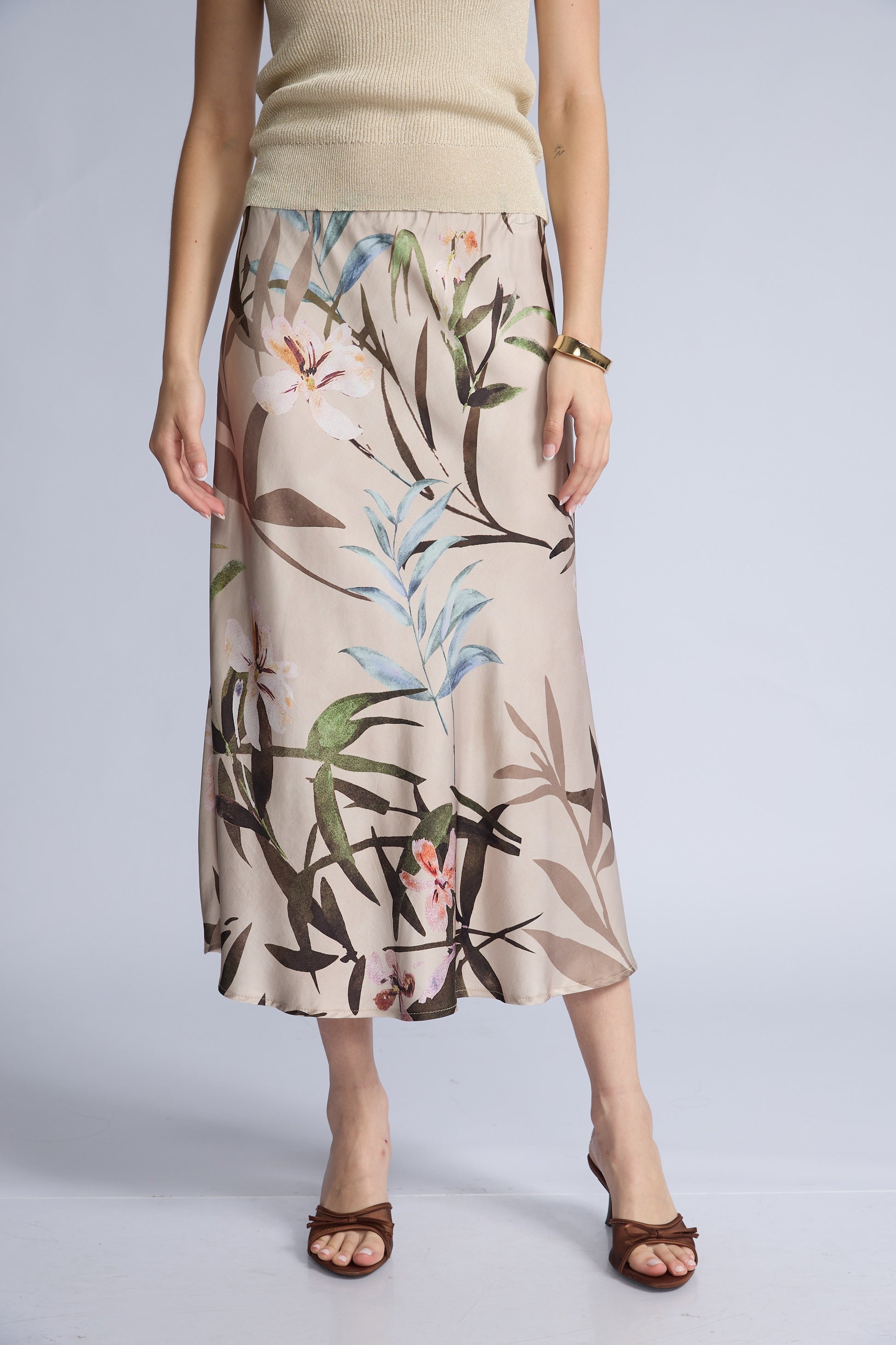 Falda Estampada Sesgo