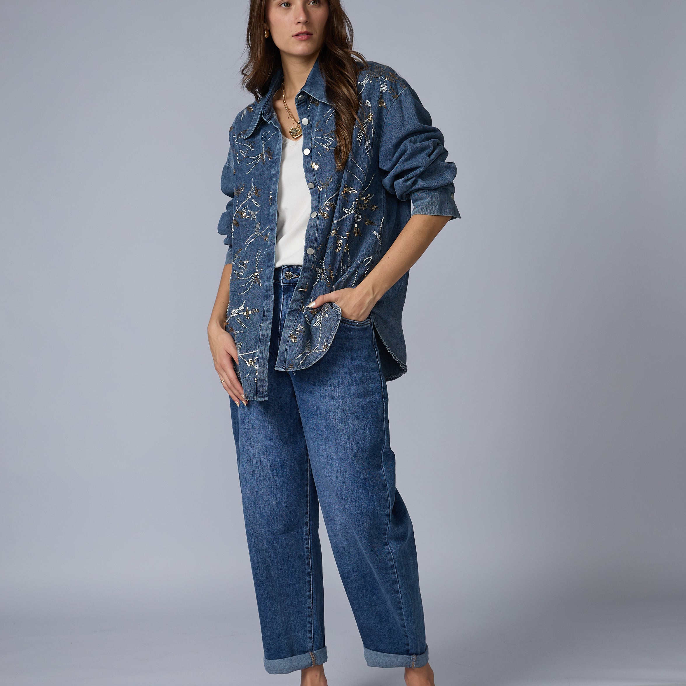Jean Balloon Azul
