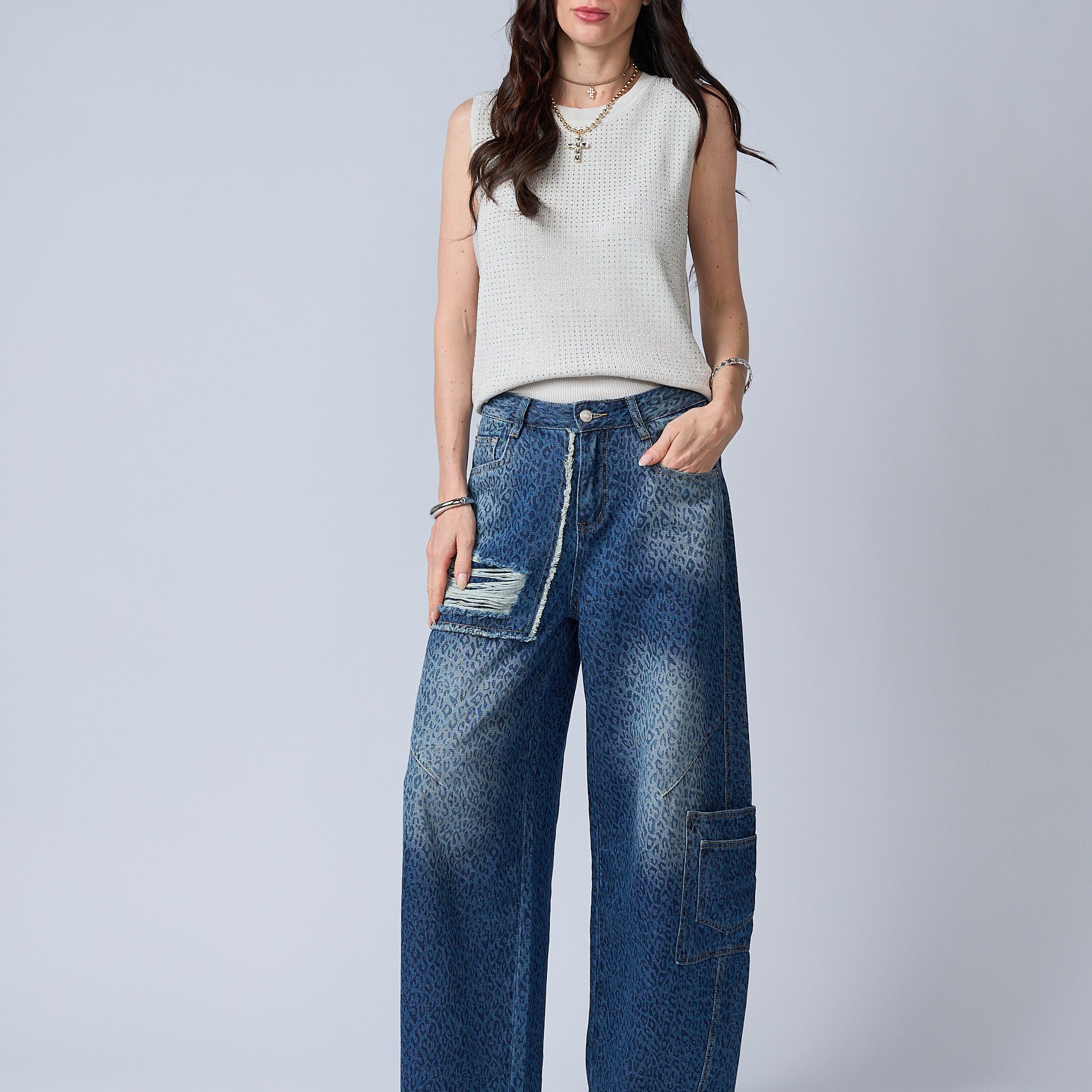 Jean Barrel Desflecado