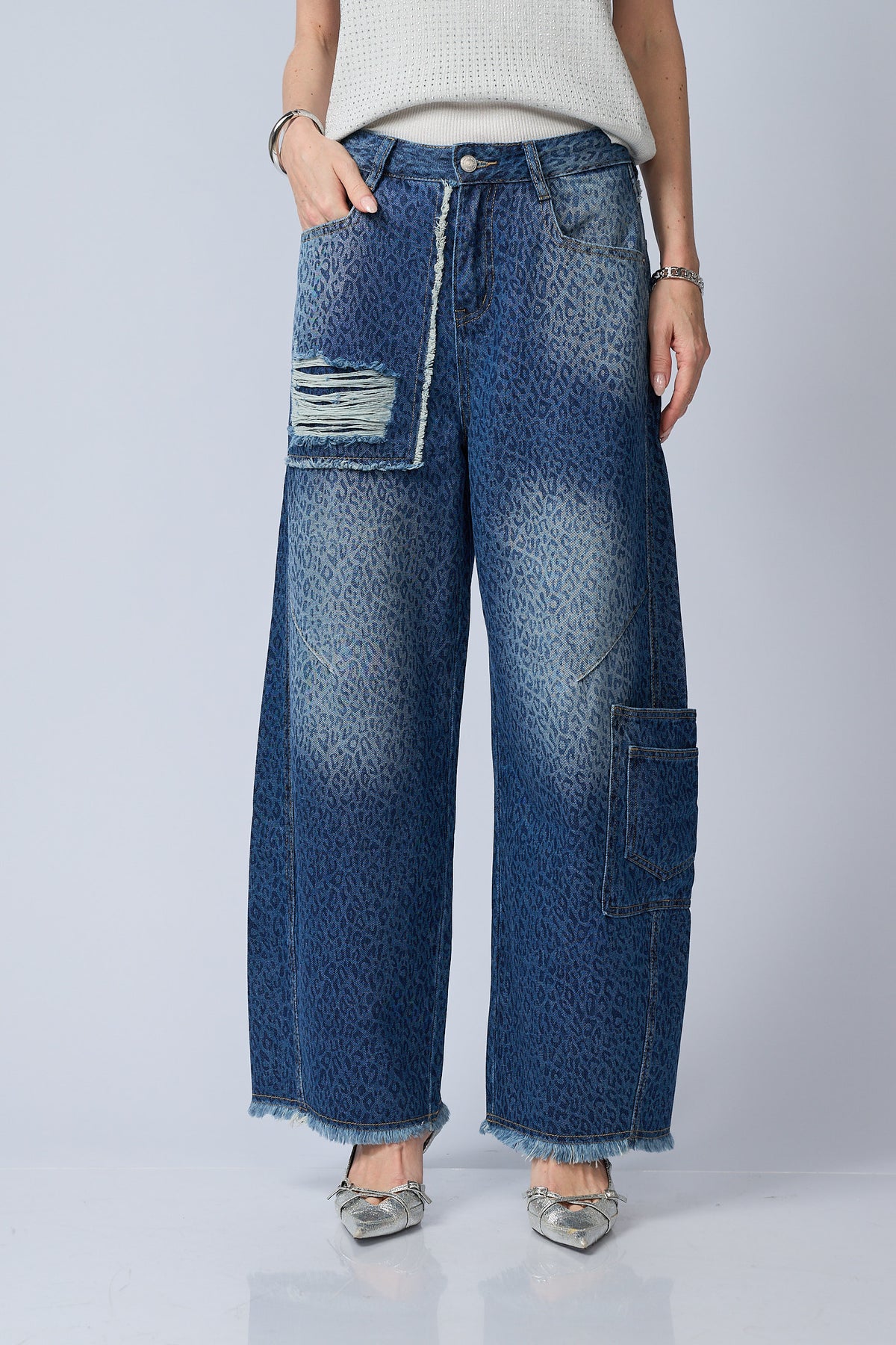 Jean Barrel Desflecado