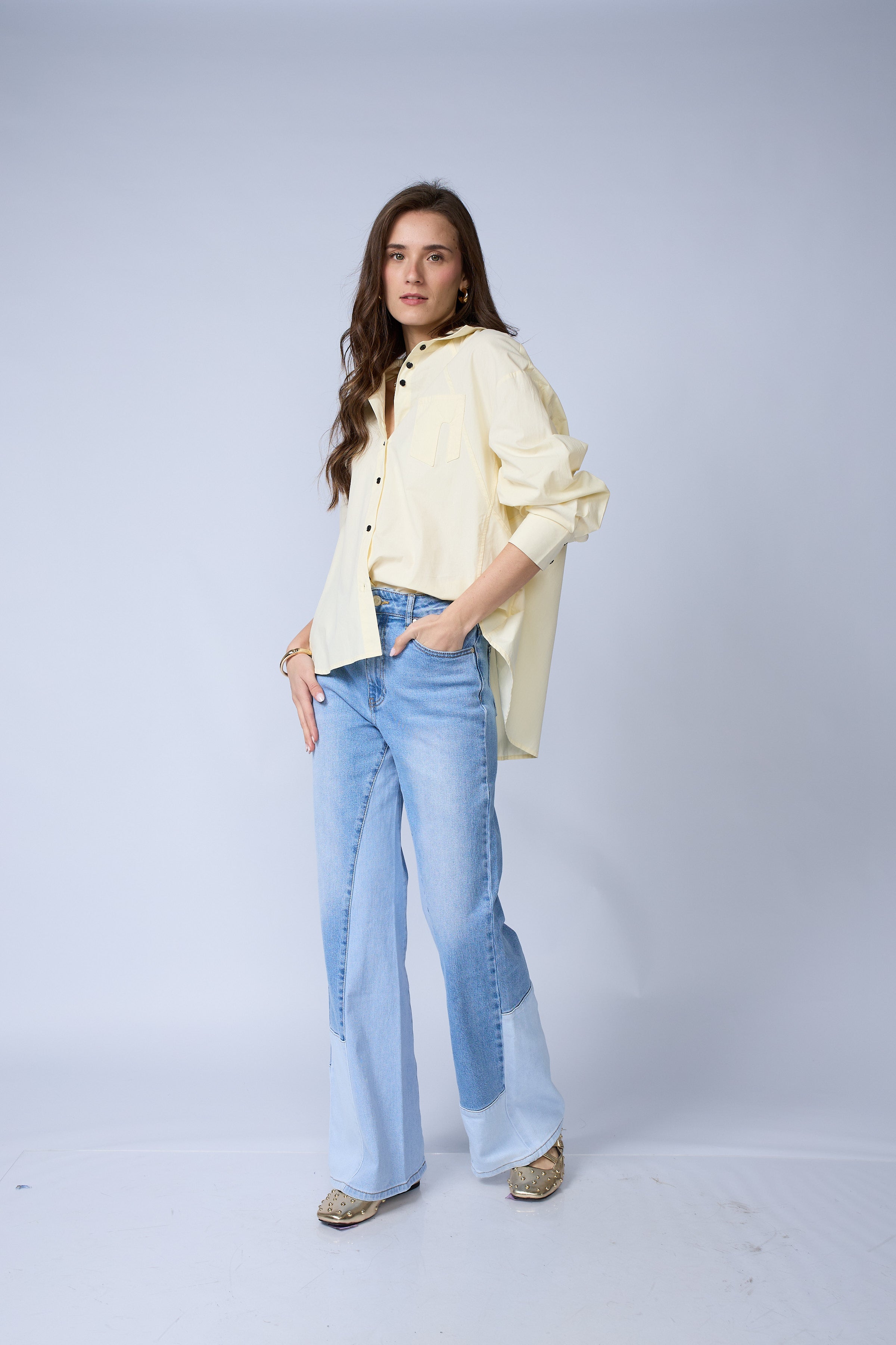 Jean Color Block