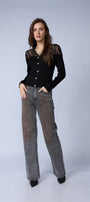 Jean Dirty Wash Brillos Gris