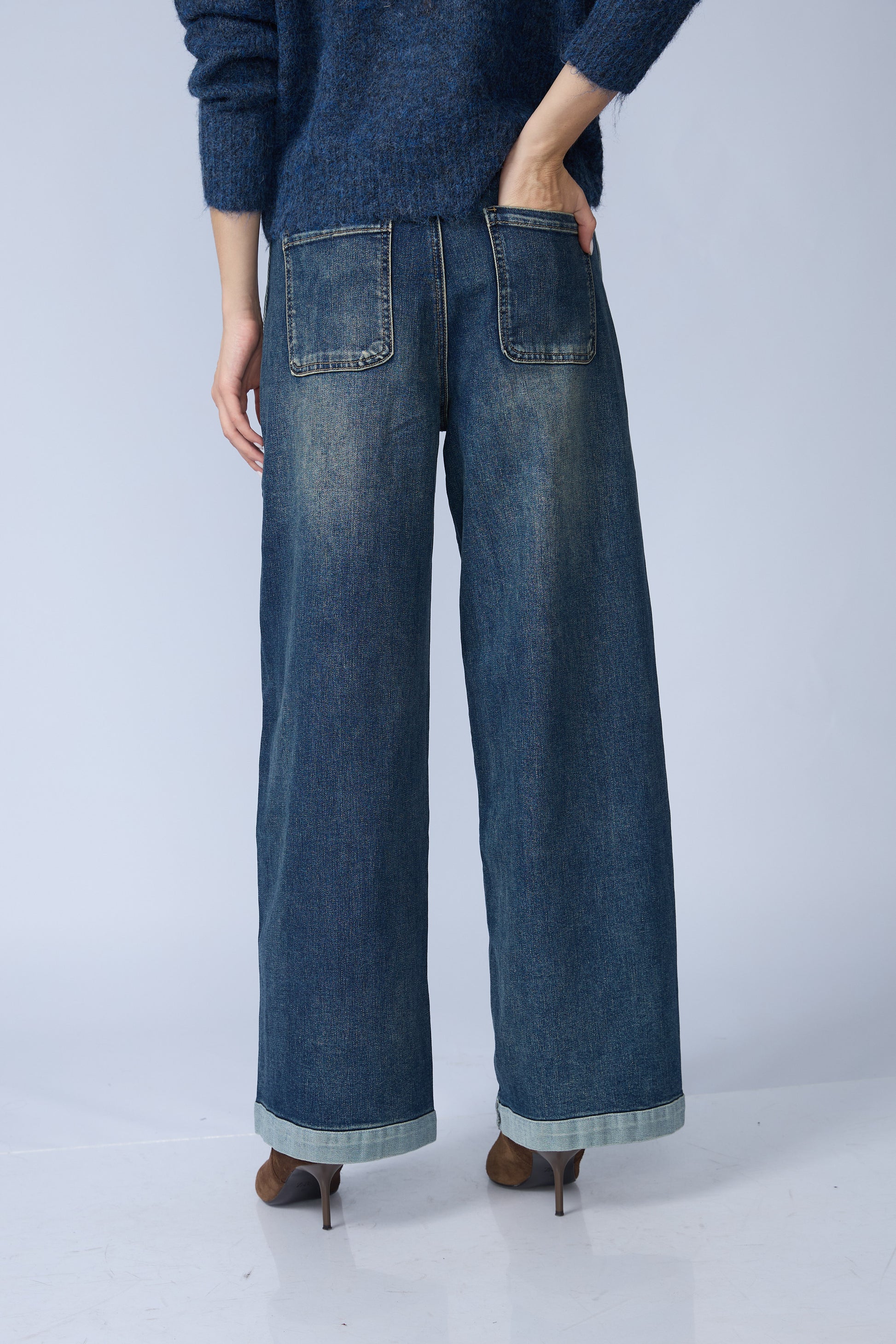 Jean Franja Lateral Azul