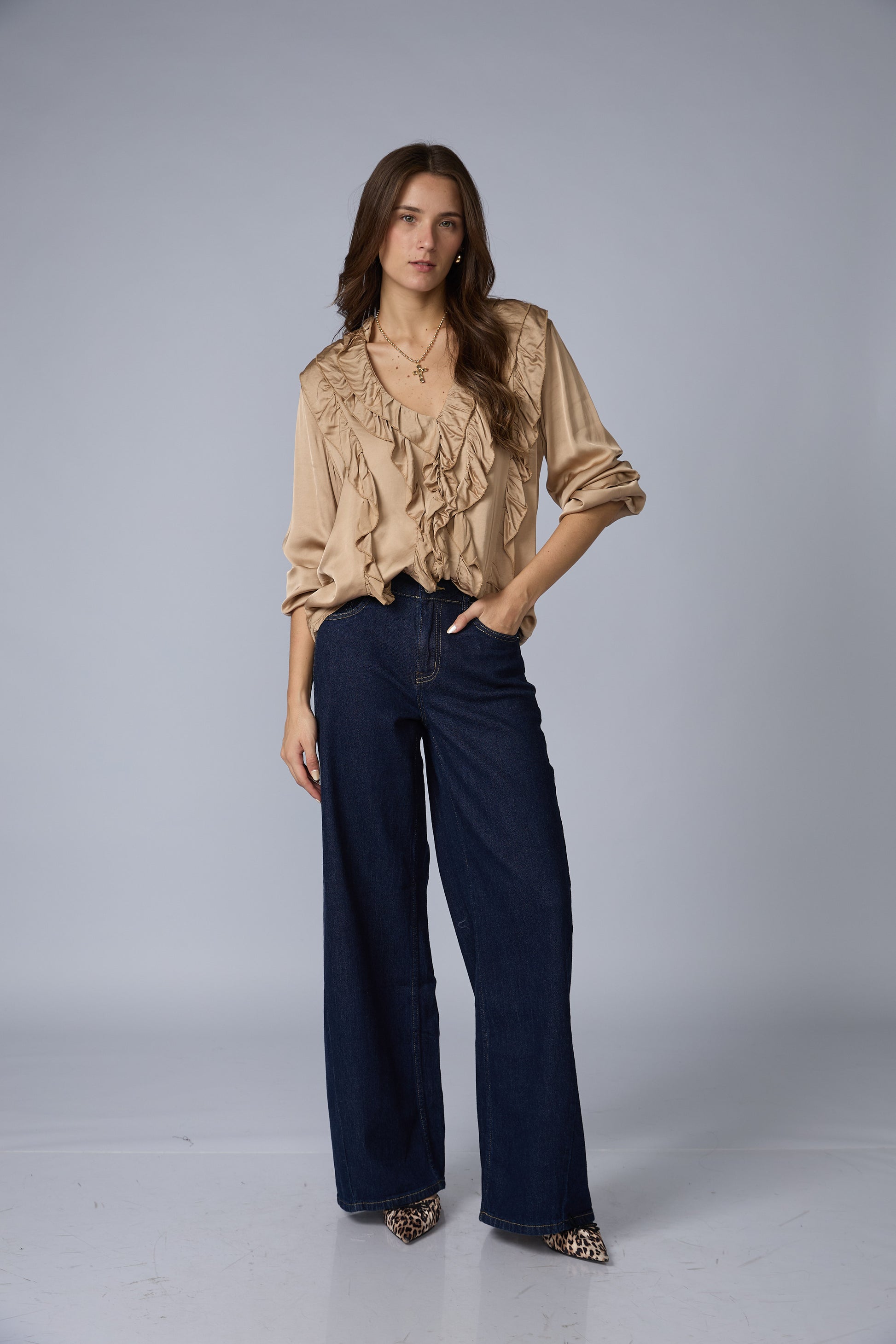 Jean Wide Azul