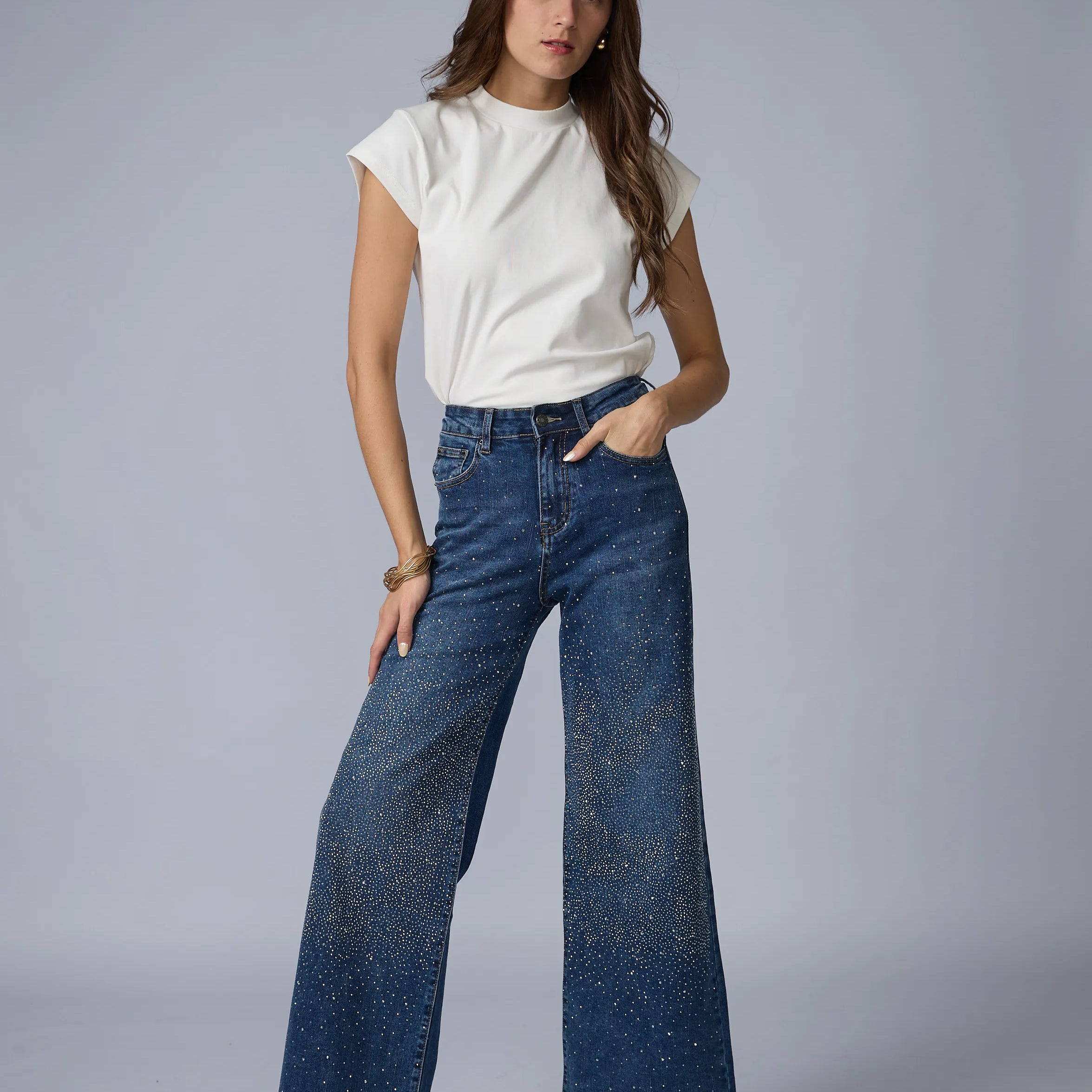 Jean Wide Brillos