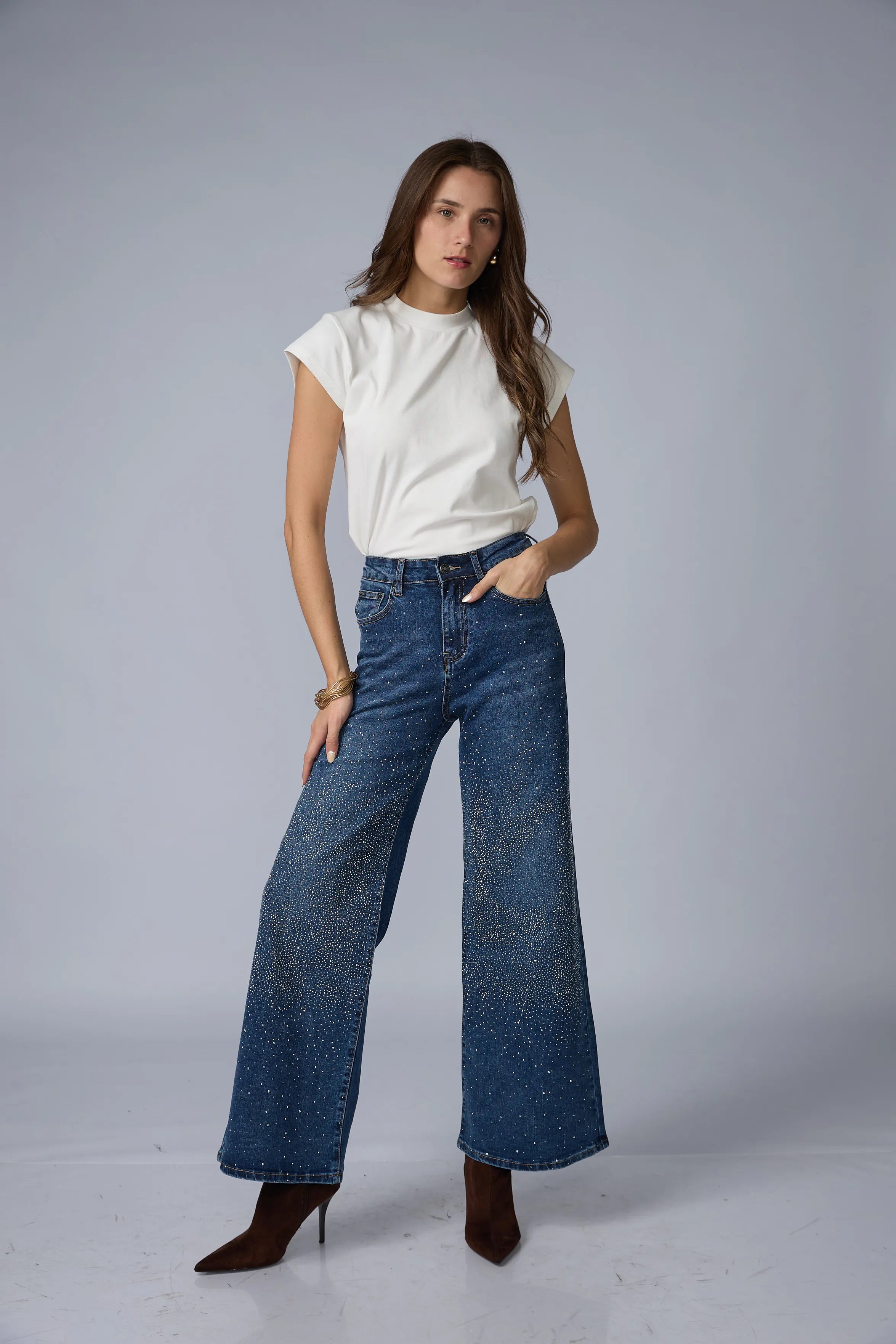 Jean Wide Brillos