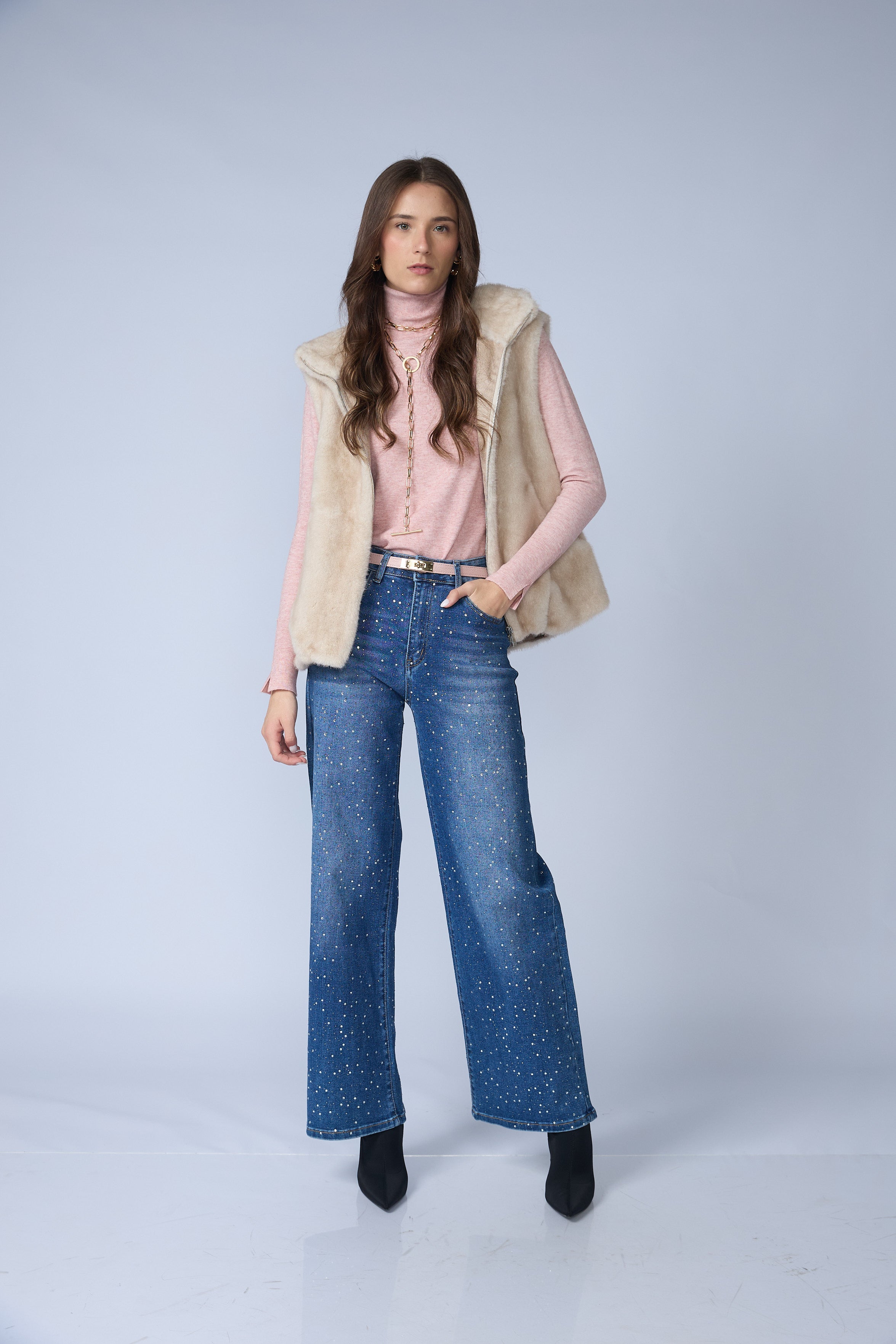 Jean Wide Brillos