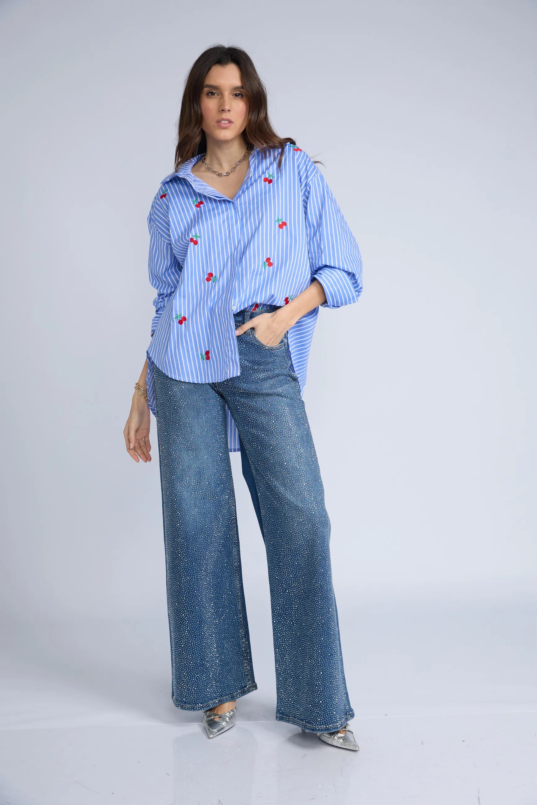 Jean Wide Brillos