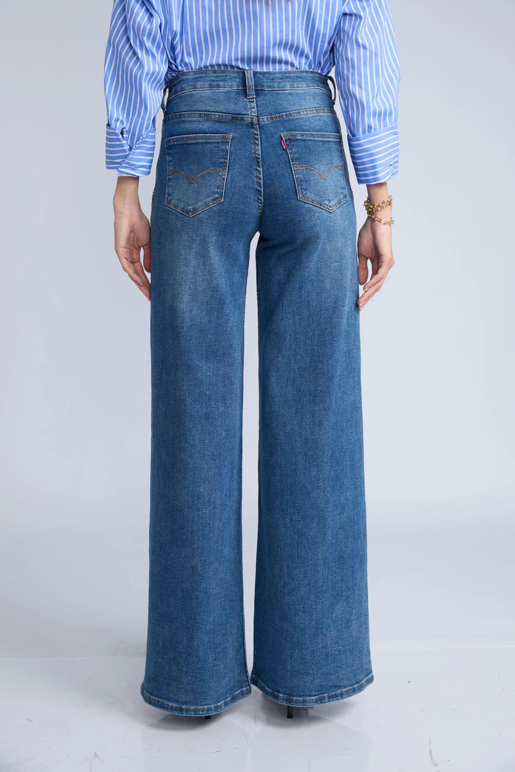 Jean Wide Brillos