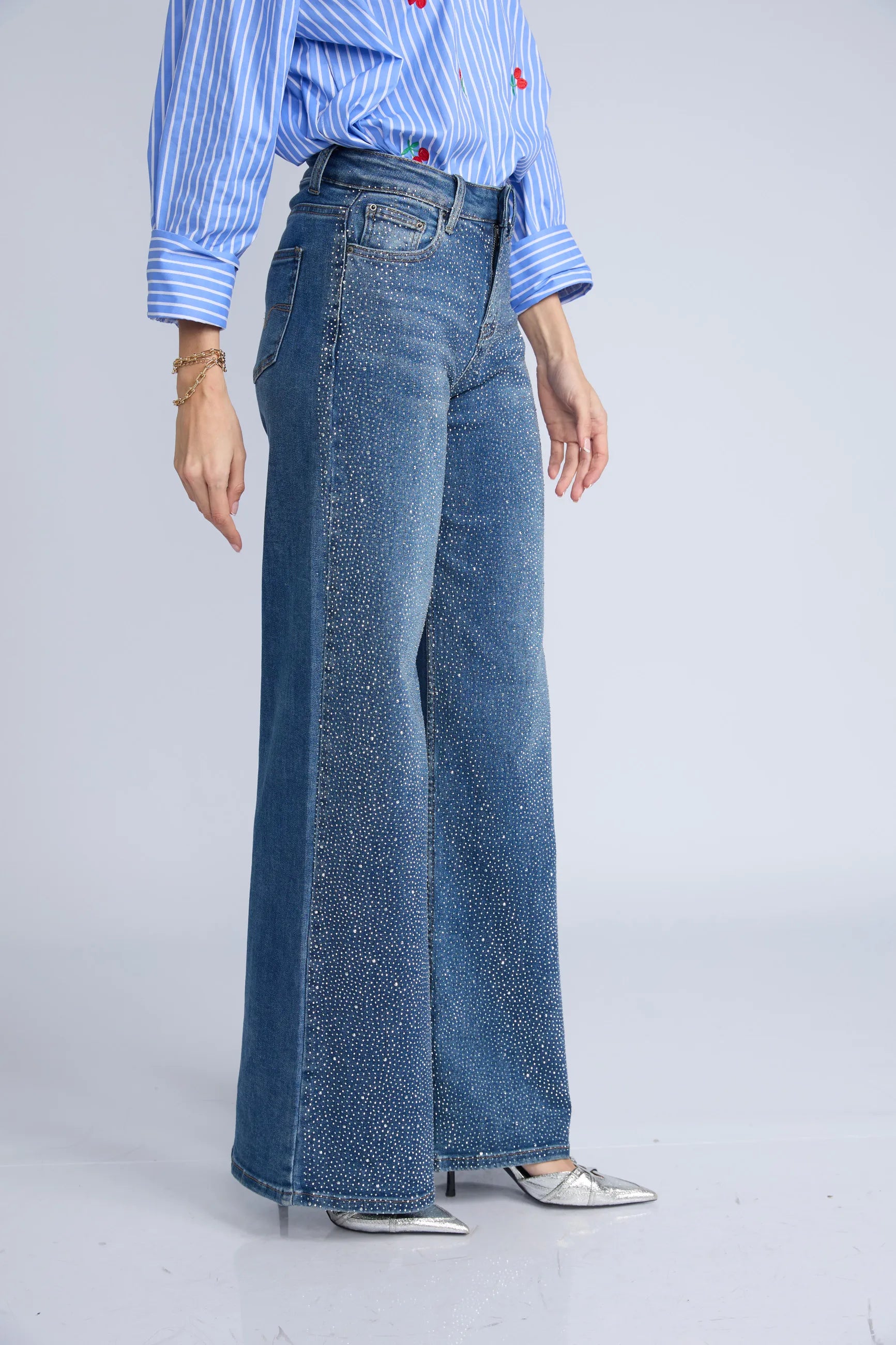 Jean Wide Brillos