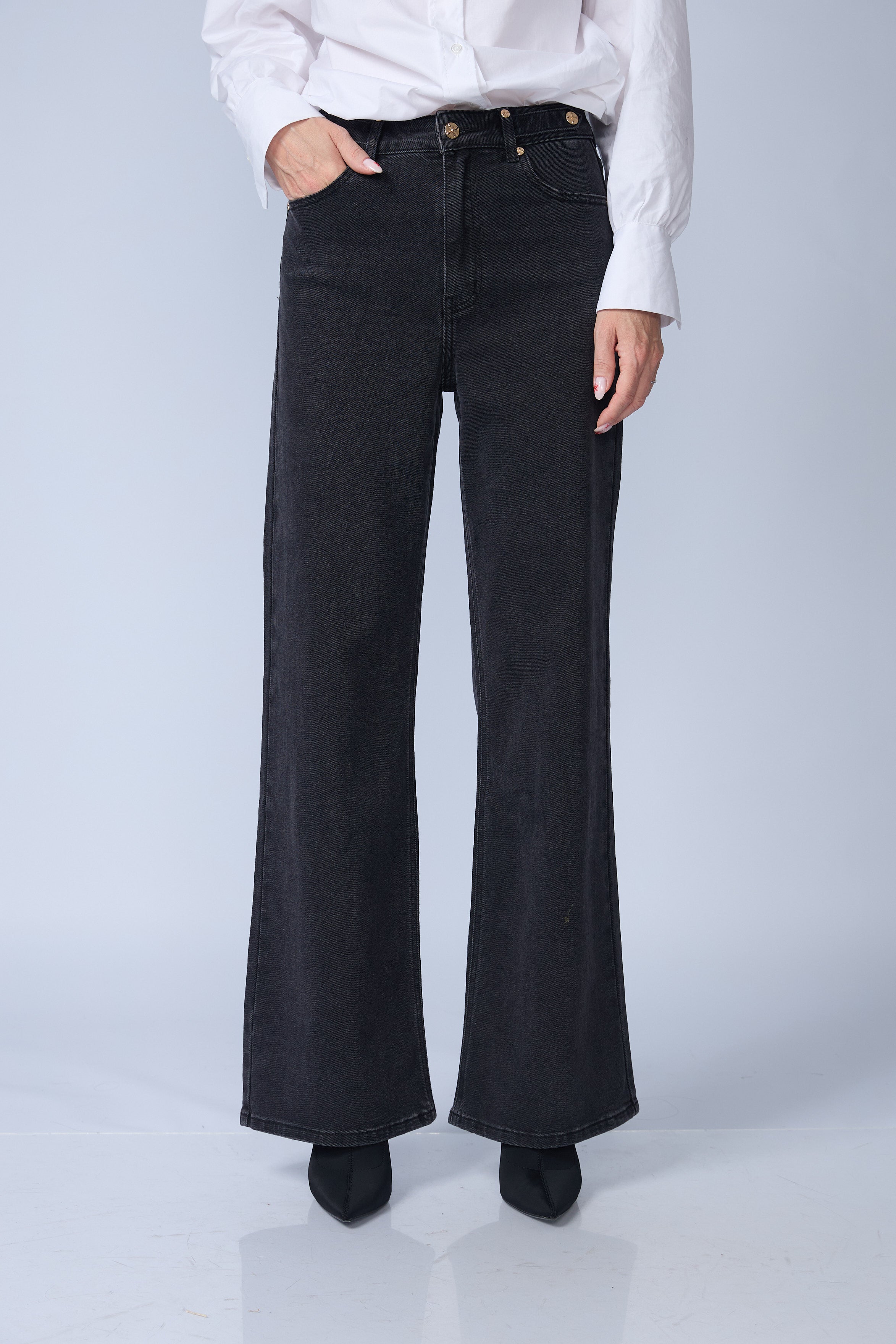 Jean Wide Leg Negro