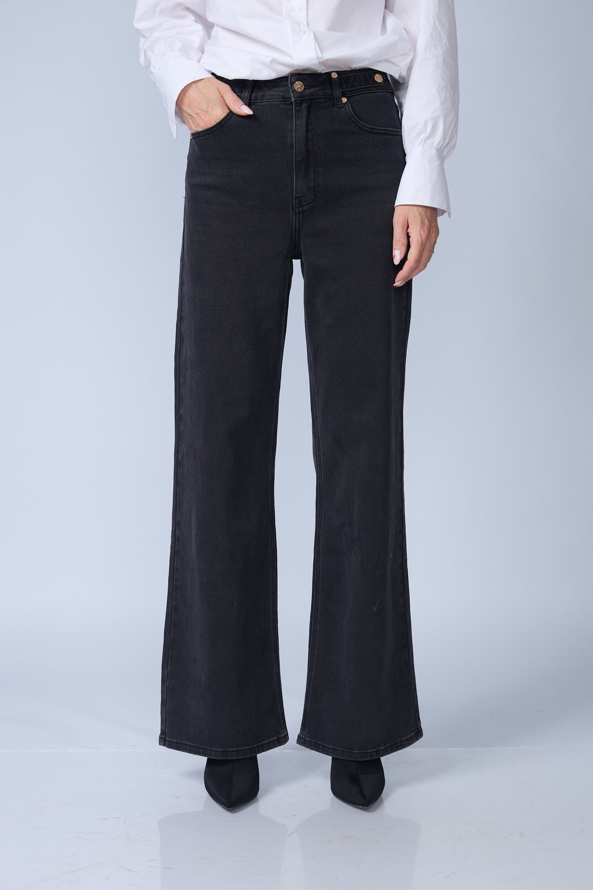 Jean Wide Leg Negro