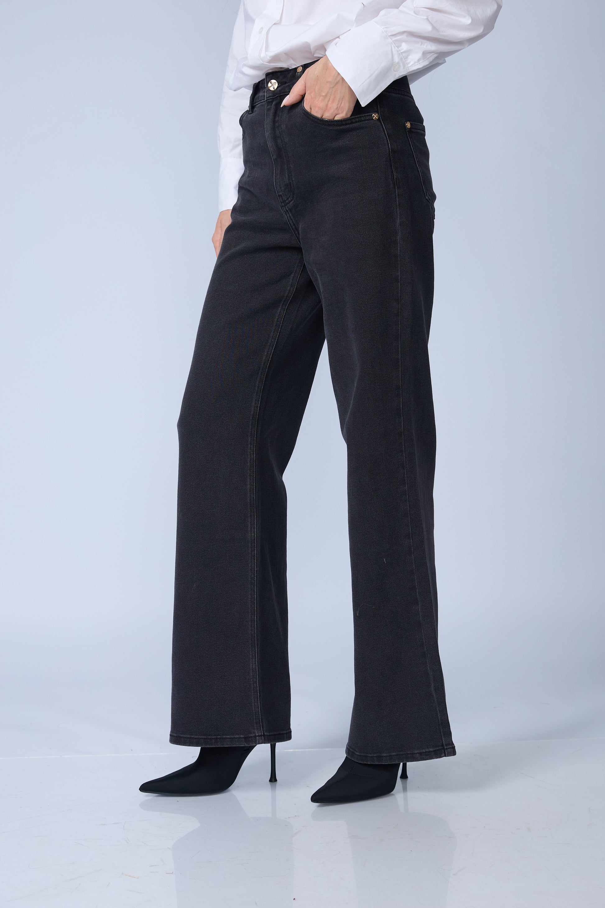 Jean Wide Leg Negro
