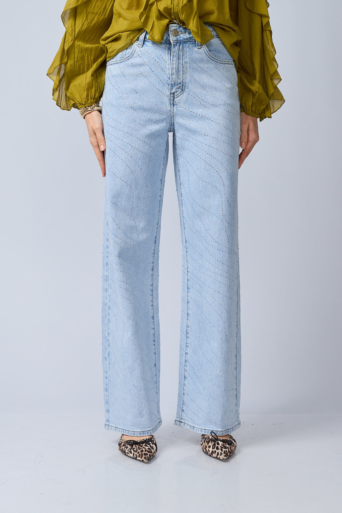 Jean Wide Brillos