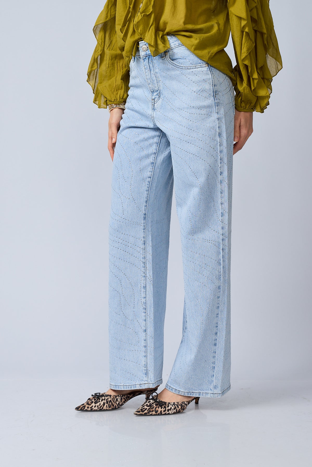 Jean Wide Brillos
